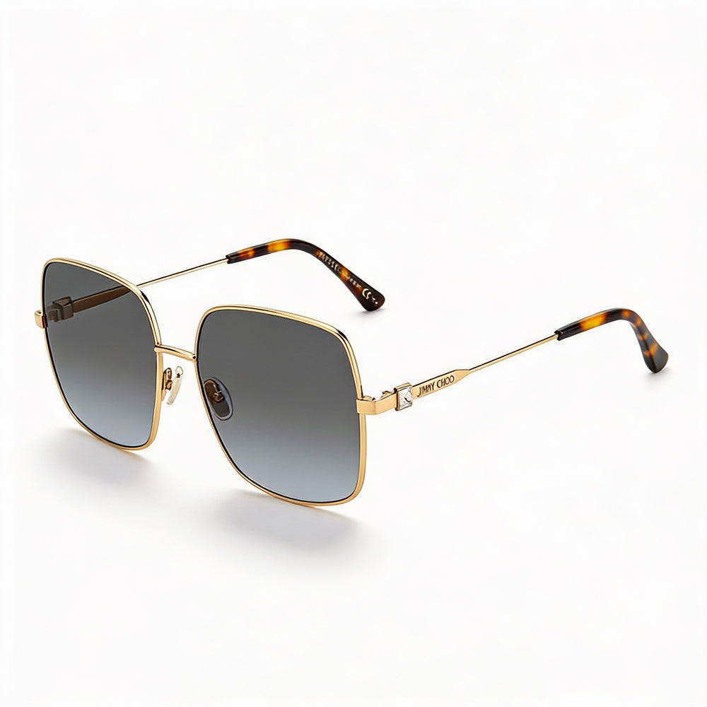 Jimmy Choo Classic Women's Rose Gold Stainless Steel Frame Sunglasses with UV Protection 58/16/145