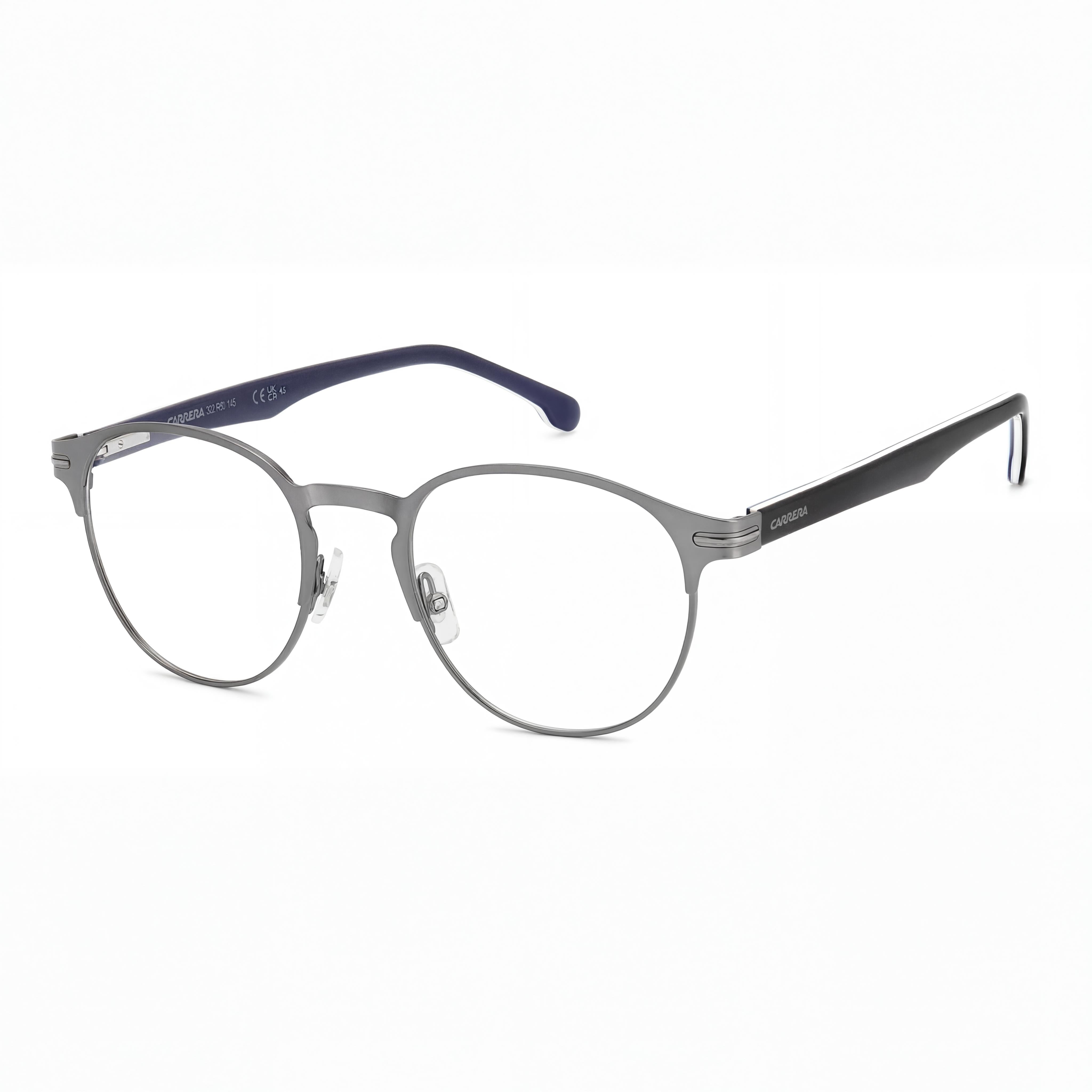 Carrera Minimalist Women's Stainless Steel Matte Dark Ruthenium Non-Polarized Eyewear, 50mm, Photo 1