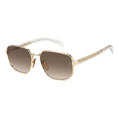 Beckham Db 7121/G/S Women's Gold Glass Stone Stainless Steel Frame, Gold Crystal Non- Sunglasses 60mm