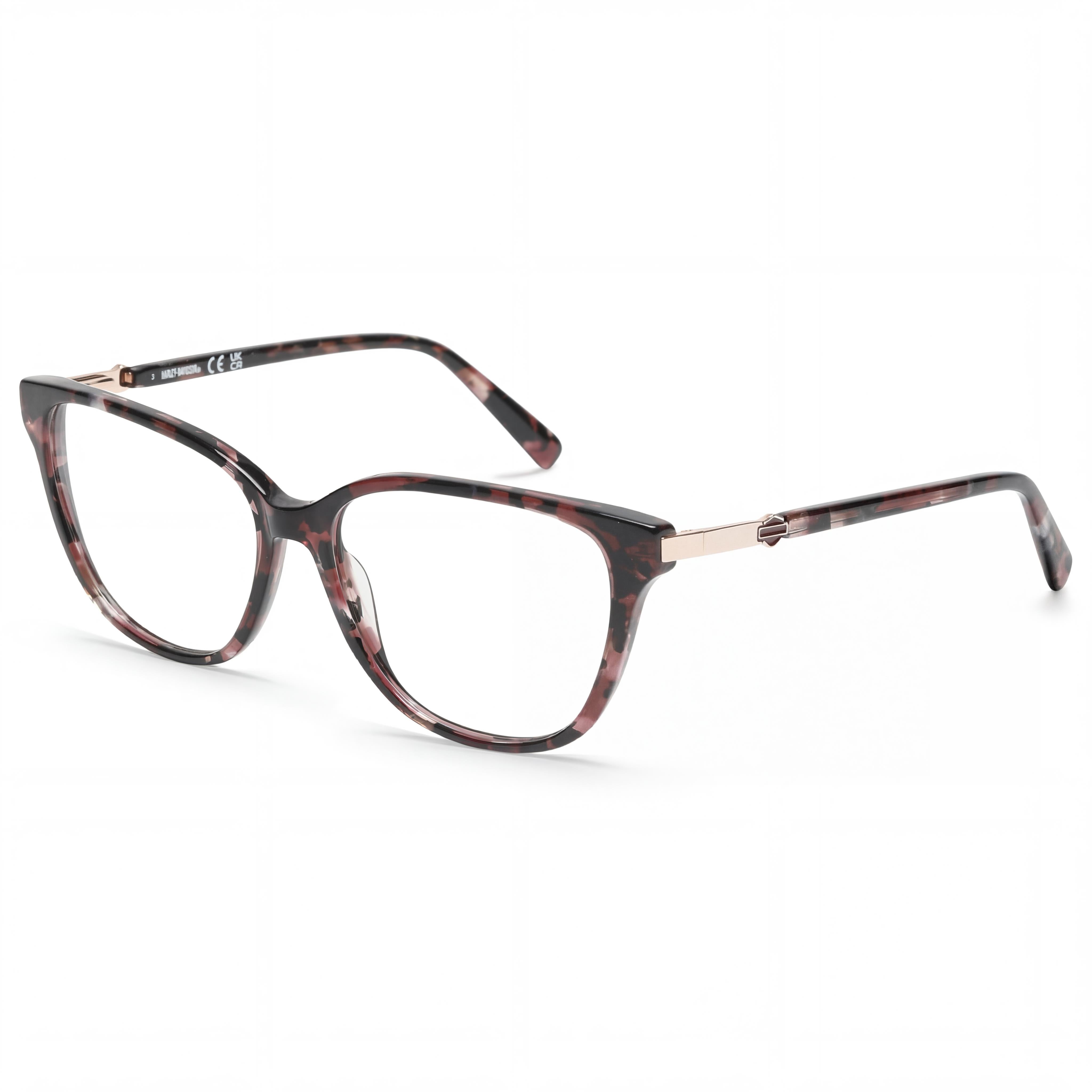 Gafas Harley-Davidson Hd0577 Unisex con montura de plástico burdeos y lentes de 55 mm de ancho, Photo 1