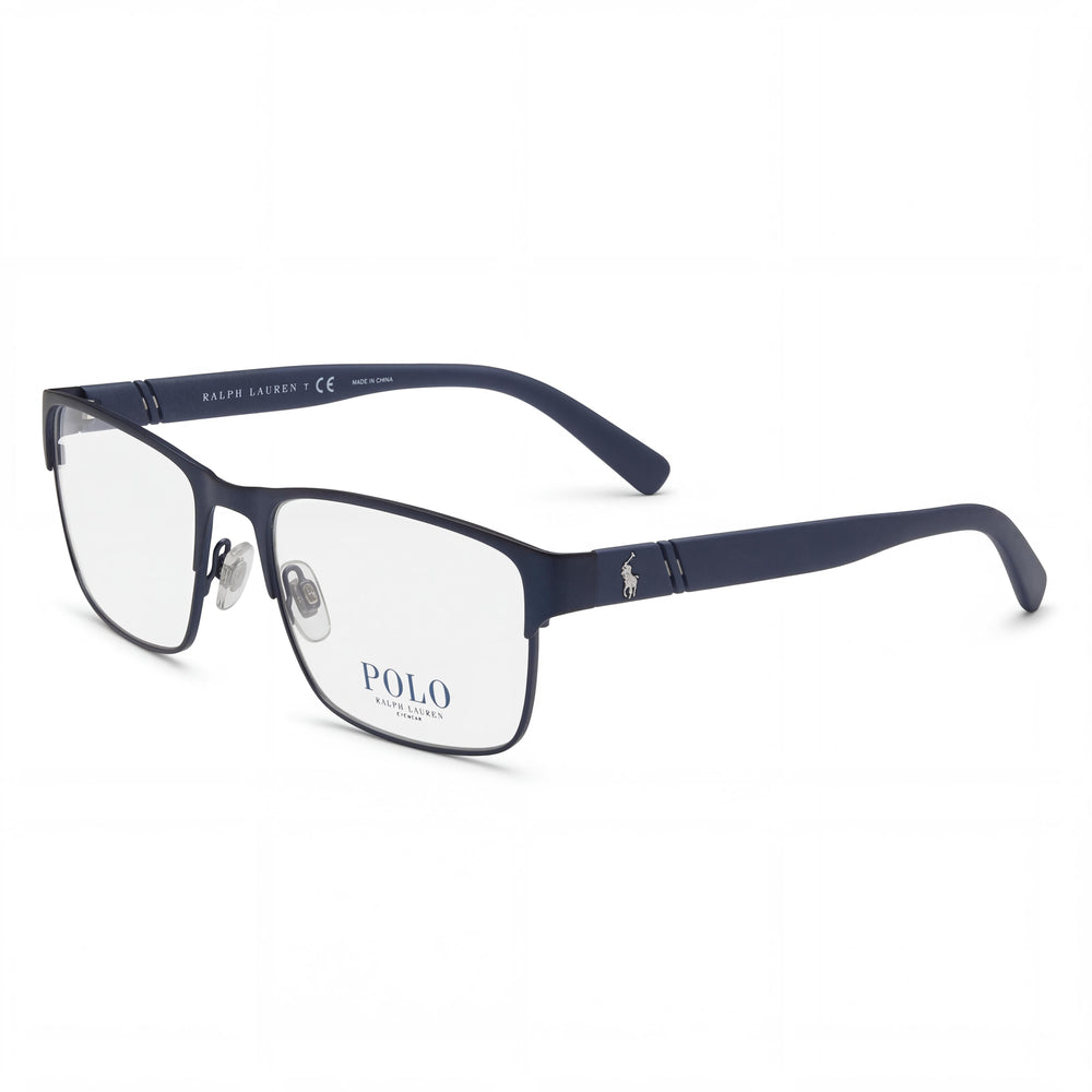 POLO RALPH LAUREN Ph1175 Men's Metal Matte Navy Blue Non- Prescription Ready Eyeglass Frames 56mm