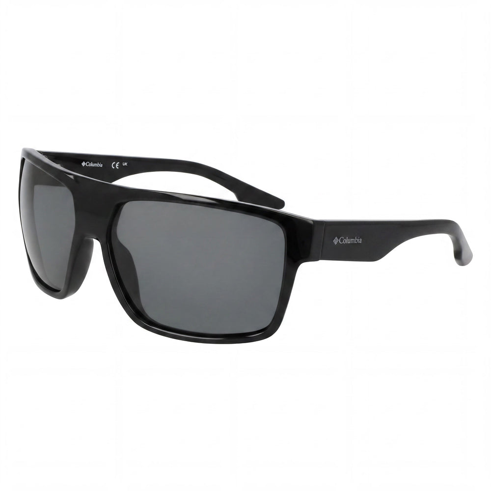 Columbia Fairbanks Men's Plastic Polarized 100% UV Protected Black Smoke Frame Smoke Lens Sunglasses 62mm