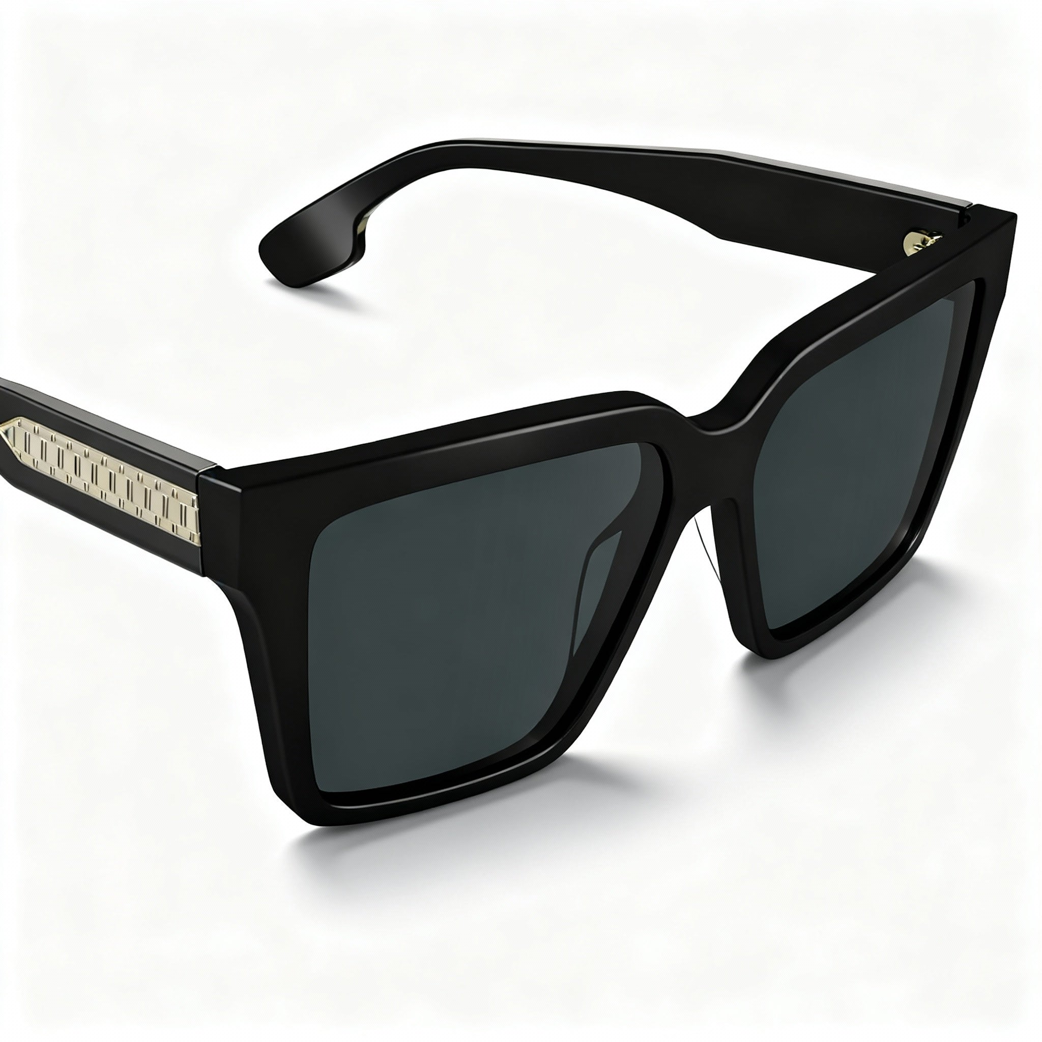 Victoria Beckham VB672S Women's Casual Black White Polarized Plastic Lens Sunglasses, 15-140mm