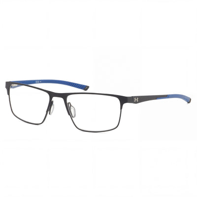 Under Armour Casual Men's Sunglasses with Matte Black Blue Frame, Nylon Lenses, 54mm Lens Width