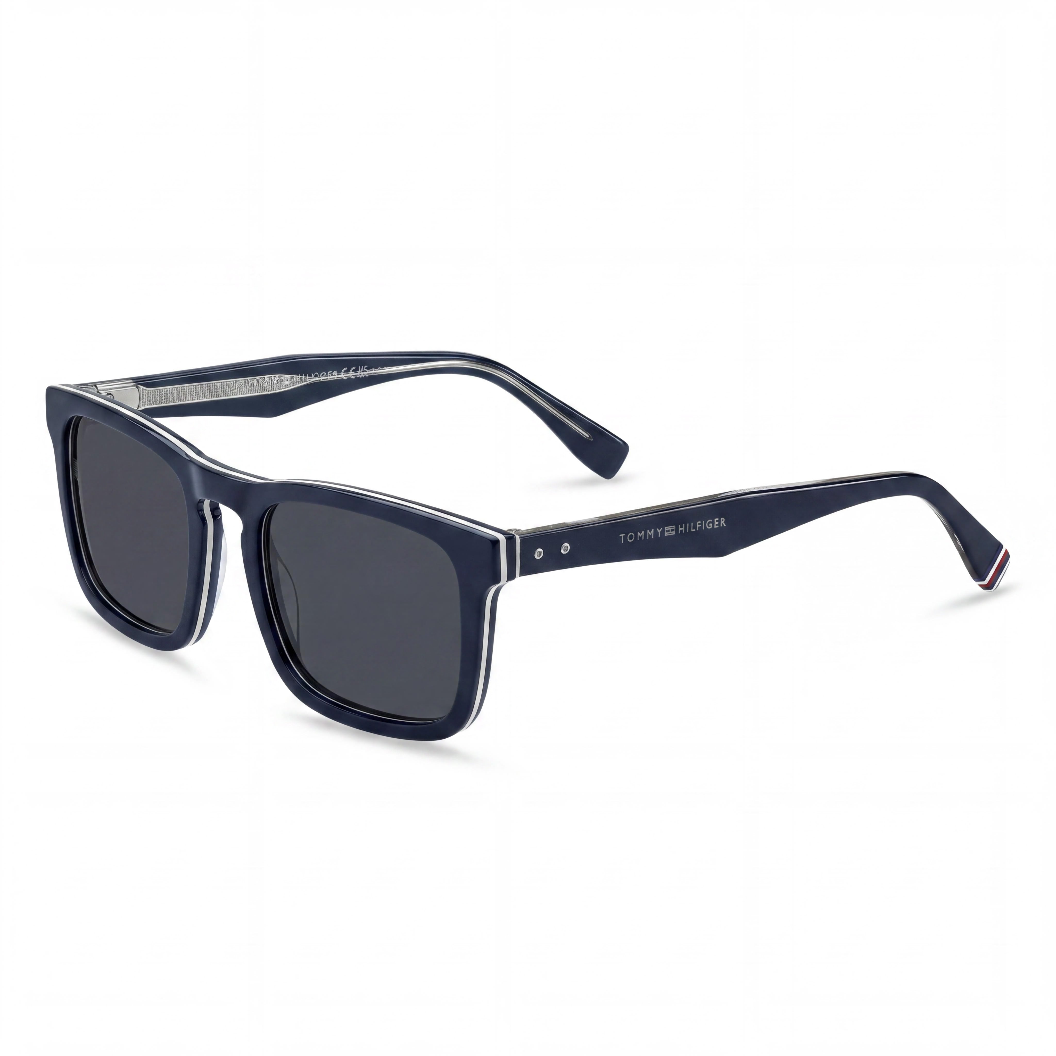 Gafas de sol Tommy Hilfiger TH 2068/S unisex casuales azules de acetato ecológico sin polarizar con 100% protección UV de 54 mm, Photo 1