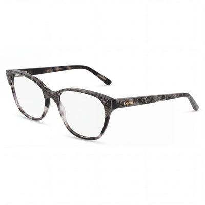 BEBE Bb5220 Men's Optical Eyeglasses with Premium Acetate Frame Material, Jet Lace Color, 55mm Lens Width