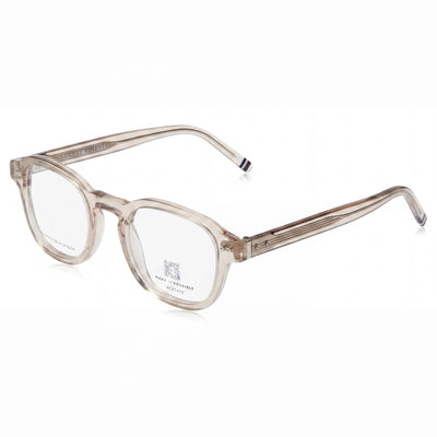 Gafas de sol Tommy Hilfiger para hombre con montura moderna de acetato ecológico en beige y lentes de policarbonato en beige de 48 mm