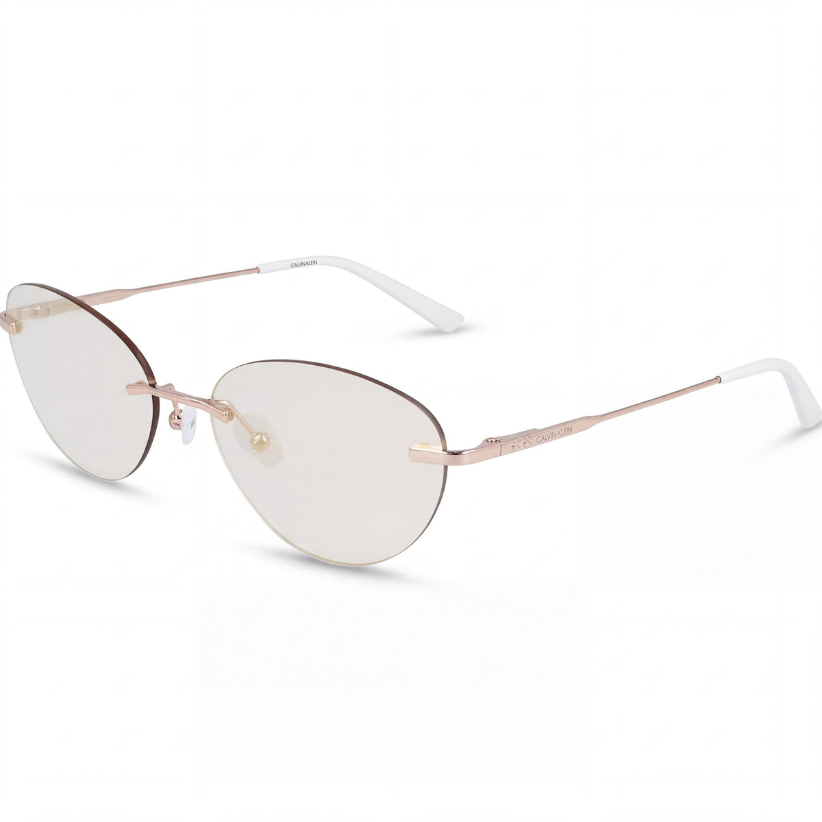 Gafas de sol Calvin Klein Classic para mujer, diseño ojo de gato, de aleación de acero, con cristales iridiscentes, 57 mm, Photo 1