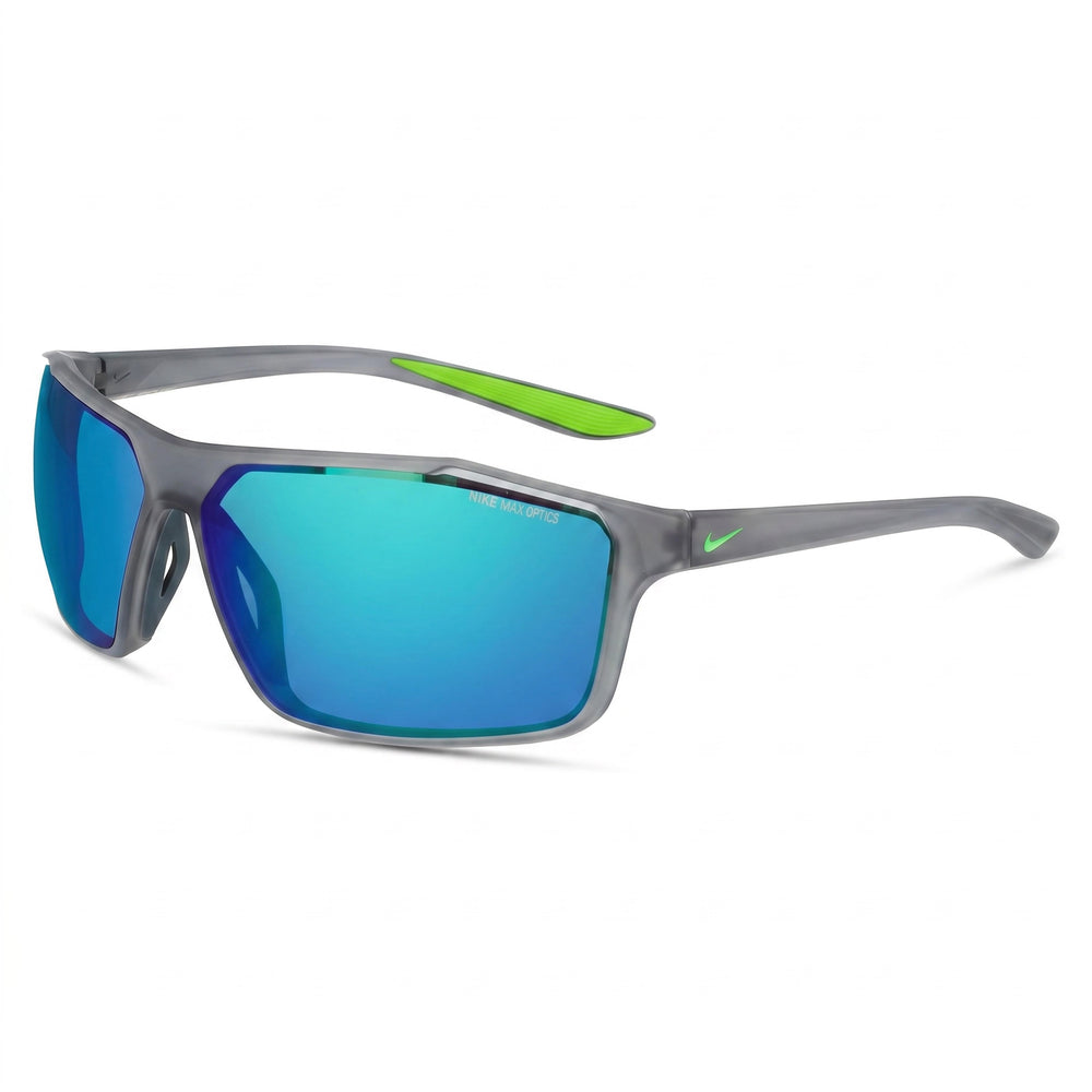 Gafas de sol de hombre casuales Nike, montura de plástico, protección UV, gris oscuro mate, verde, azul multicolor 65mm