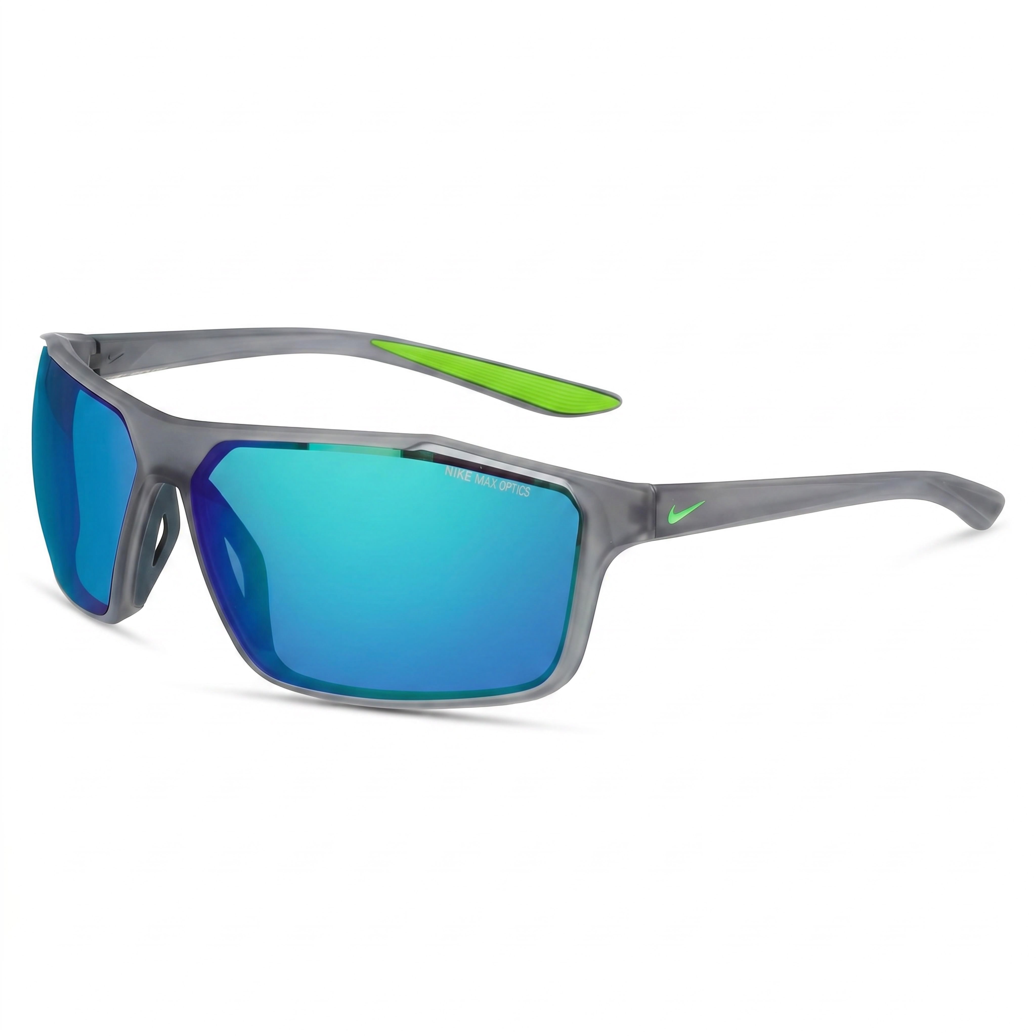 Nike Casual Men's Plastic Frame UV Protection Sunglasses Matte Dark Grey Green Blue Multicolor 65mm, Photo 1
