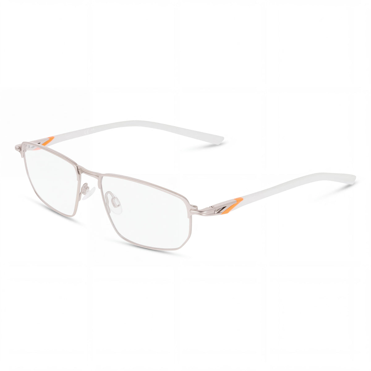 Gafas Nike para hombre 6067 Pilot con montura de titanio, plateado satinado/plateado claro, ancho de lente de 55 mm, Photo 1