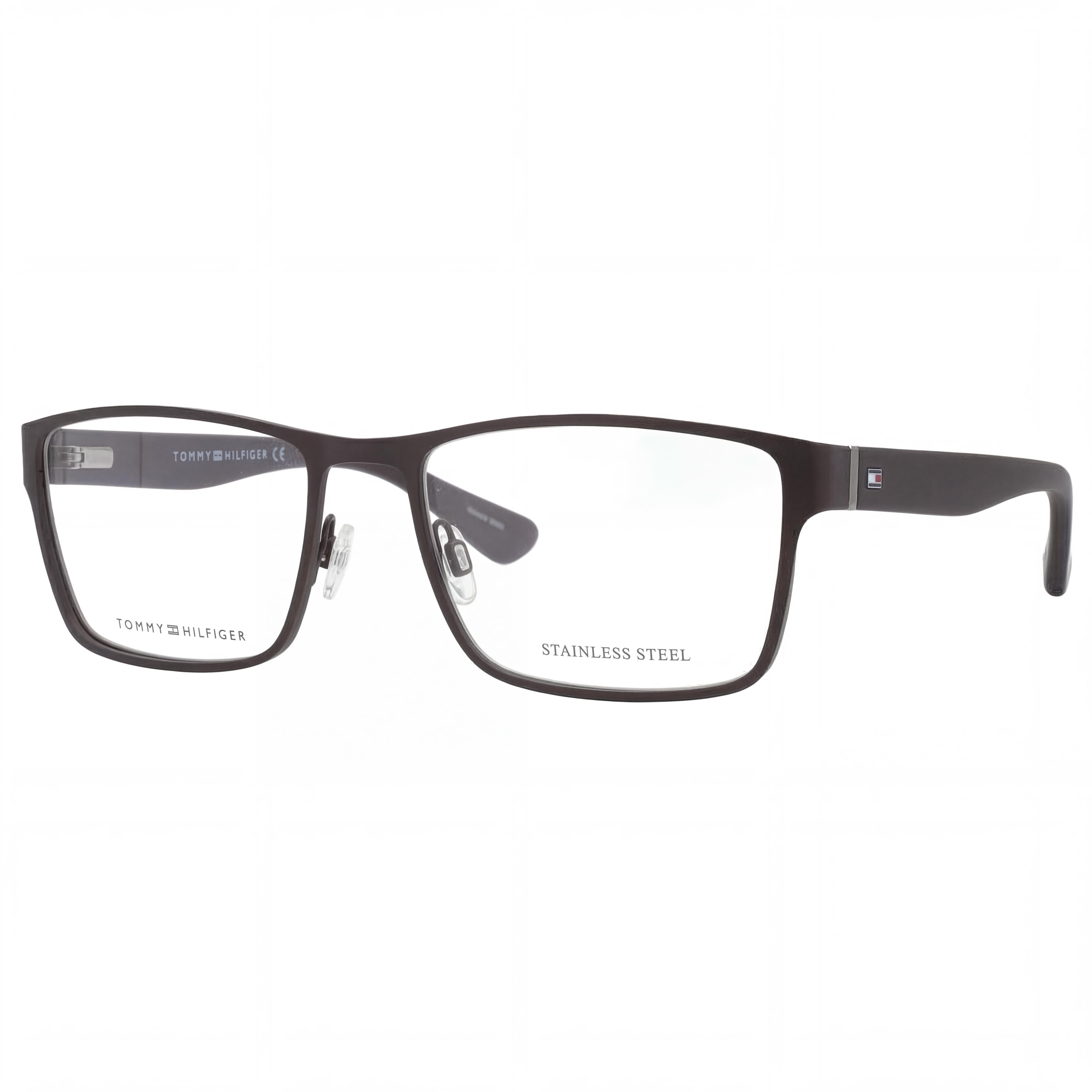 Gafas de sol Tommy Hilfiger Th 1543 clásicas unisex, montura de acero aleado negro mate, lentes de policarbonato no polarizadas de 54 mm, Photo 1