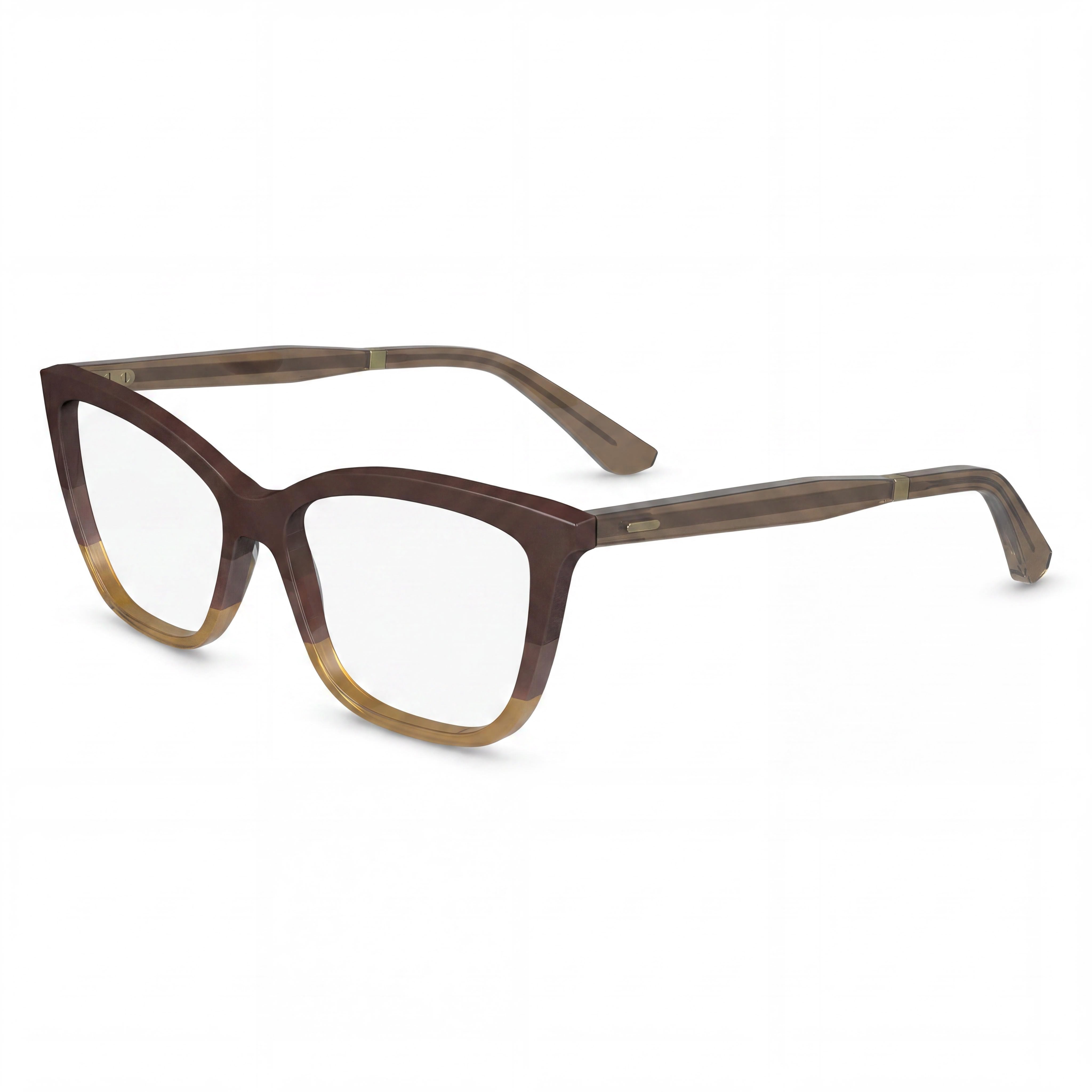Calvin Klein CK23545 Gafas Unisex Cuadradas Marrón Oscuro, Acetato 53mm, Photo 1