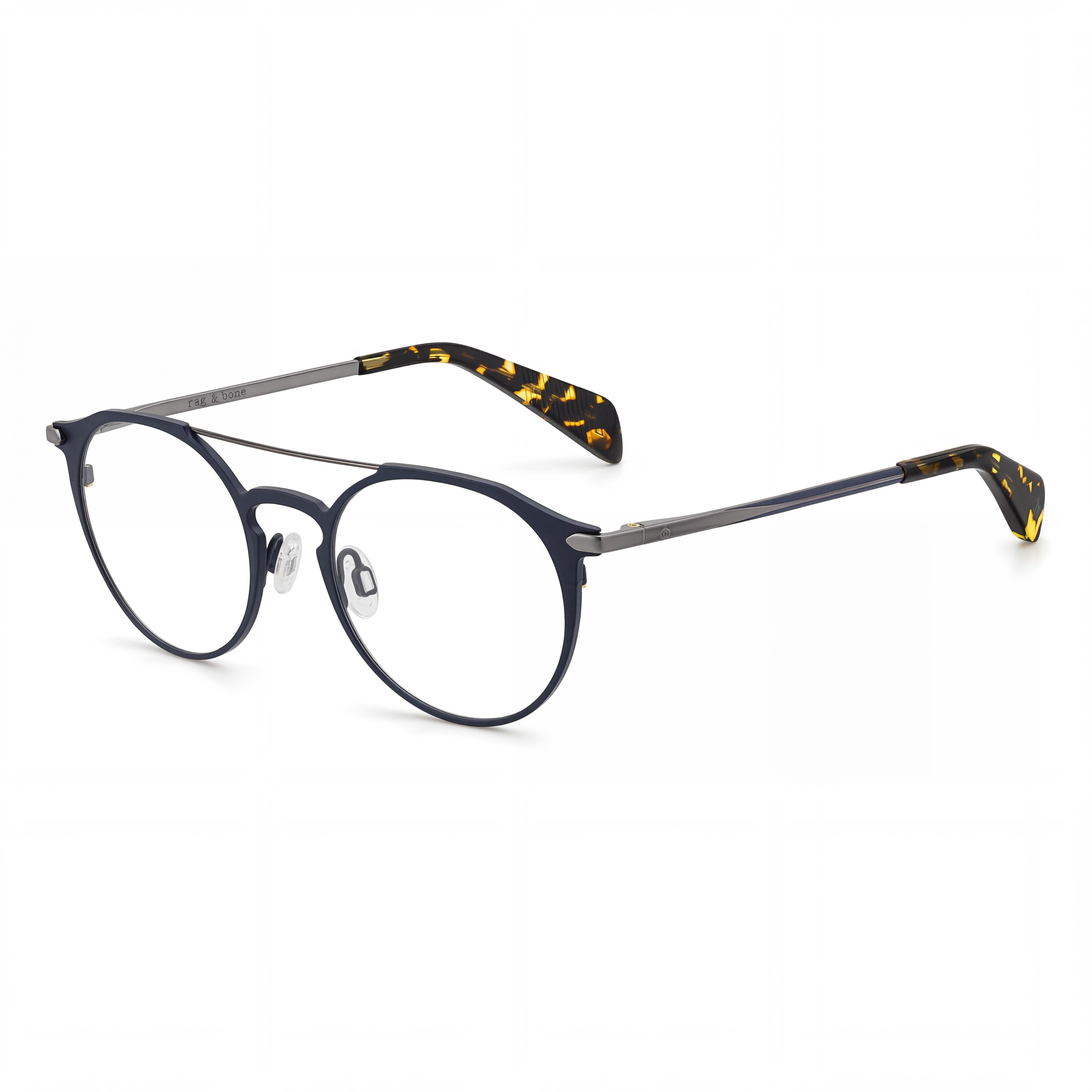 Gafas de sol Rag & Bone Rnb 7013 para mujer, de titanio azul mate, sin policarbonato, talla 50 mm, Photo 1