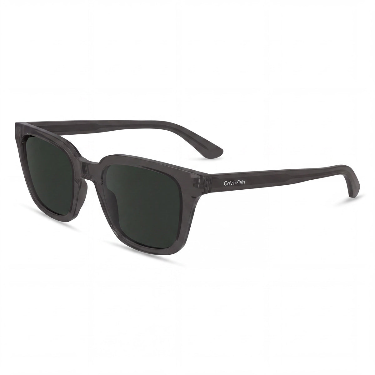 Calvin Klein Ck24506s Unisex Grey Plant-Based Resin Frame Solid Dark Green Tritan Renew UV Sunglasses 49mm, Photo 1