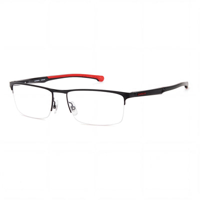 Gafas de sol Carrera Carduc 009 unisex, montura de aleación de acero, negras y rojas, 55 mm
