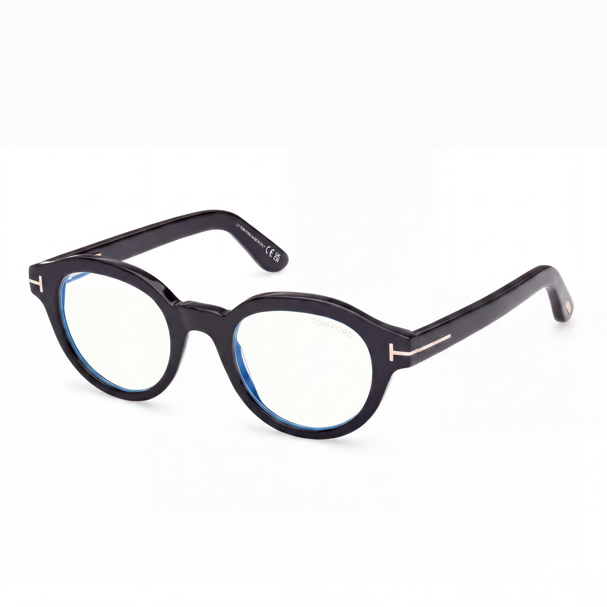 Marcolin Classic de mujer, montura de plástico brillante negra con filtro azul, lente de policarbonato negra, 49 mm, Photo 1