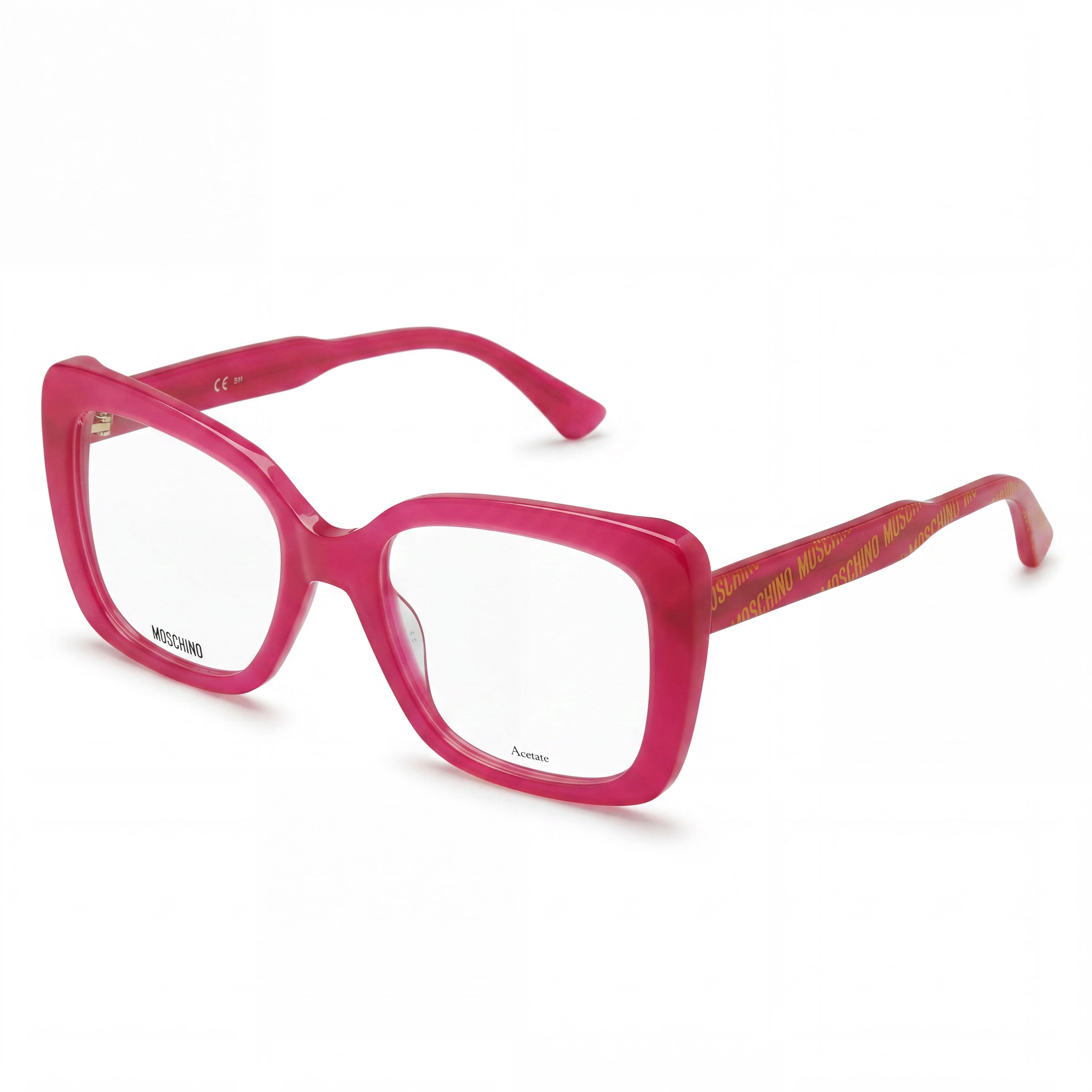 Gafas de sol Moschino MOS614 para mujer con montura de acetato fucsia y lentes de policarbonato violeta de 52 mm, Photo 1