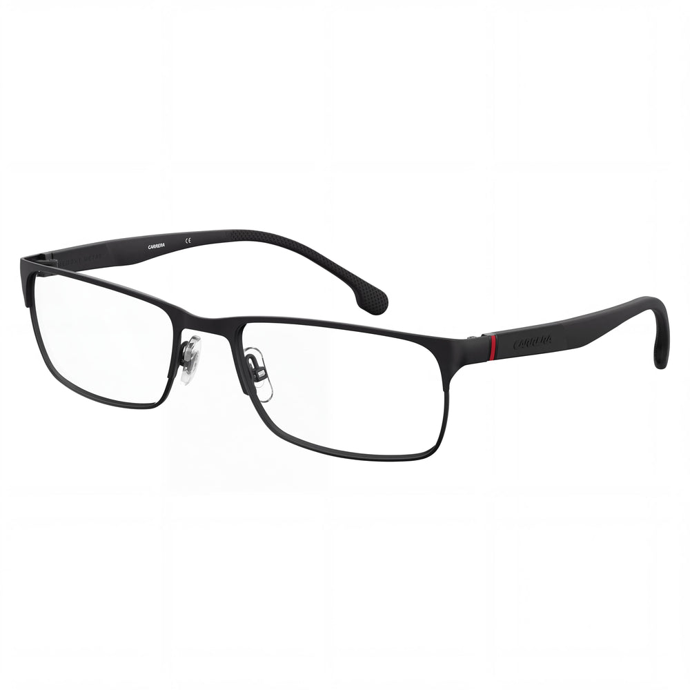 Carrera Women's Eyeglasses - Carrera 8849 Model - Matte Black Metal Full-Rim Rectangle Frame - Size 57mm