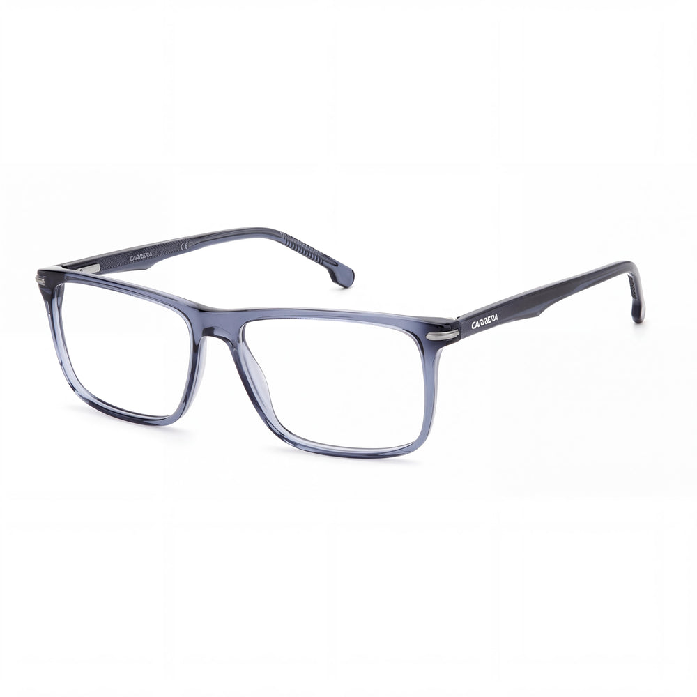 Gafas unisex Carrera Carrera 286 con montura de plástico azul transparente y lentes de policarbonato azul de 57 mm