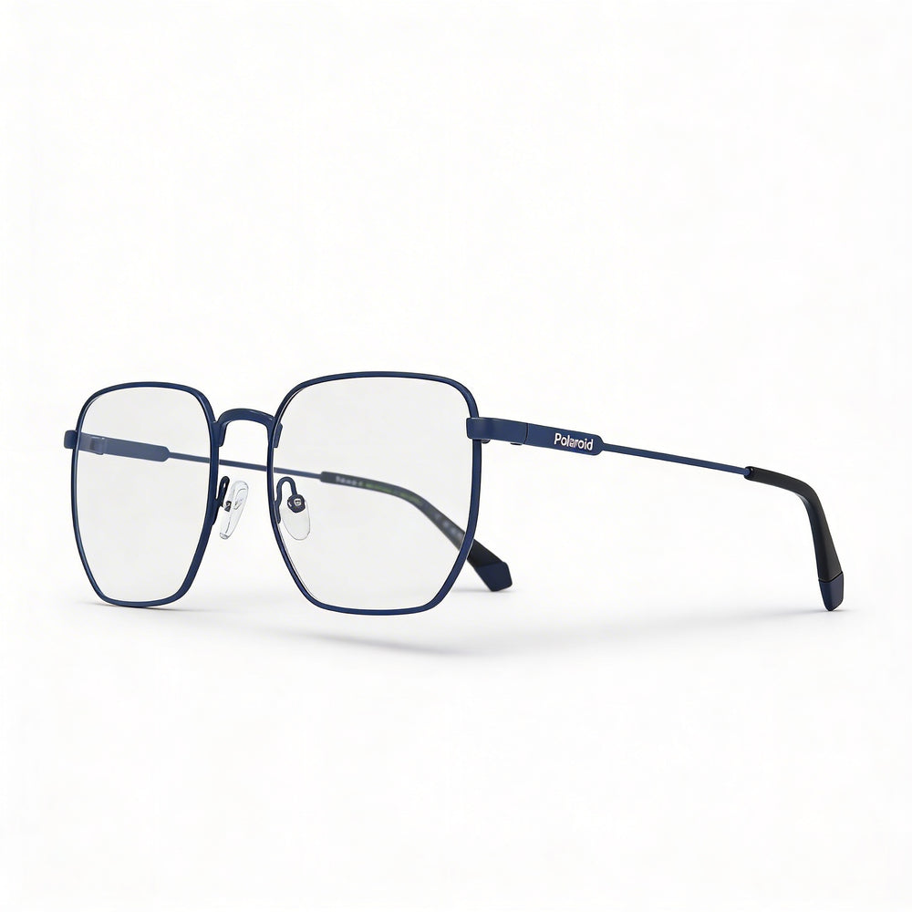 Polaroid Casual Men's Matte Blue Acetate Eyewear, Lens Width 54mm, Bridge Width 19mm, Temple Length 140mm