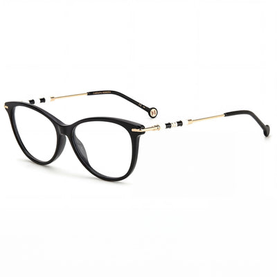 Gafas de sol Carolina Herrera para mujer, modernas, con montura de acetato negro y lentes de policarbonato, tamaño 55-15-145mm