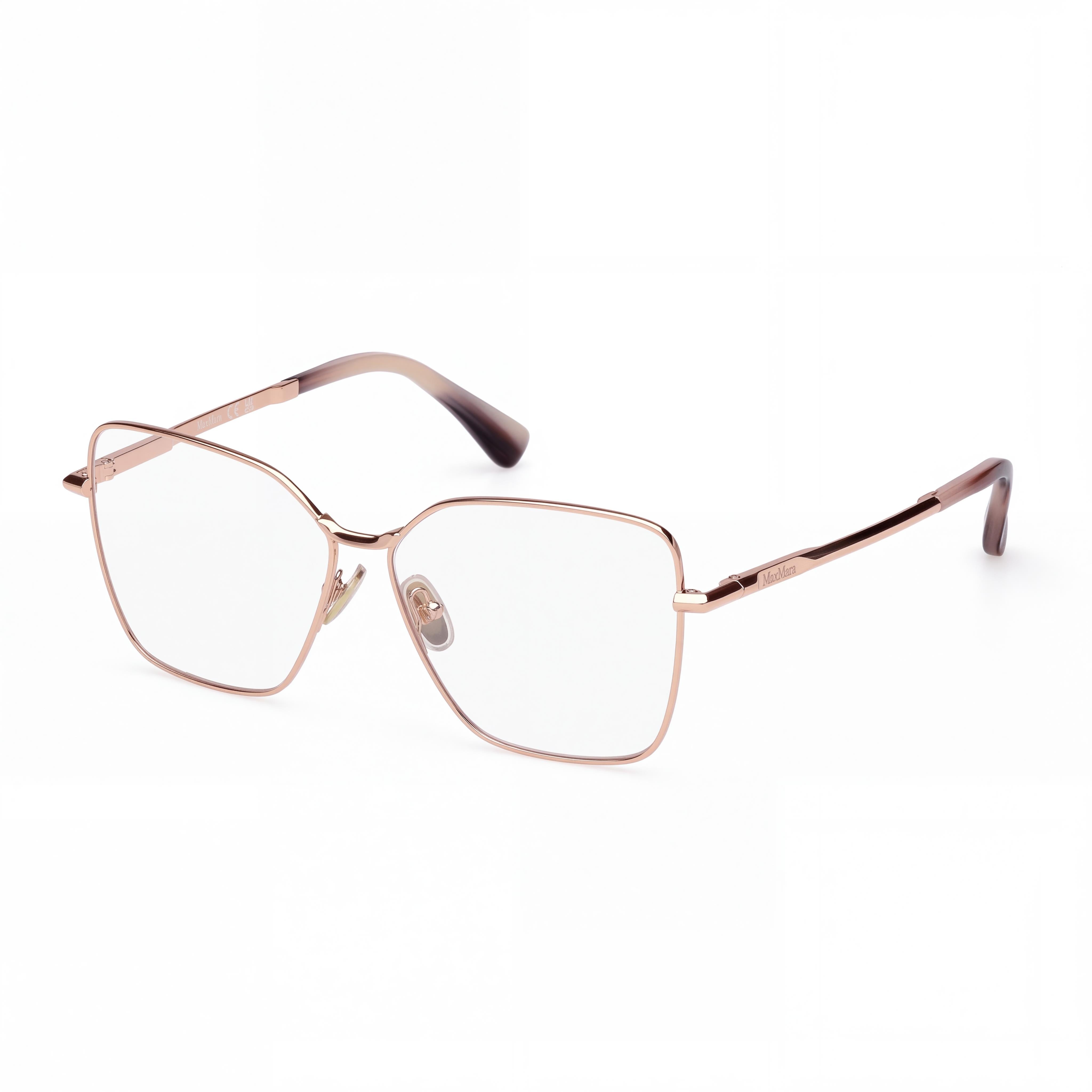MaxMara Mm5187 Women's Metal Eyeglasses Rose Gold 55mm, Photo 1