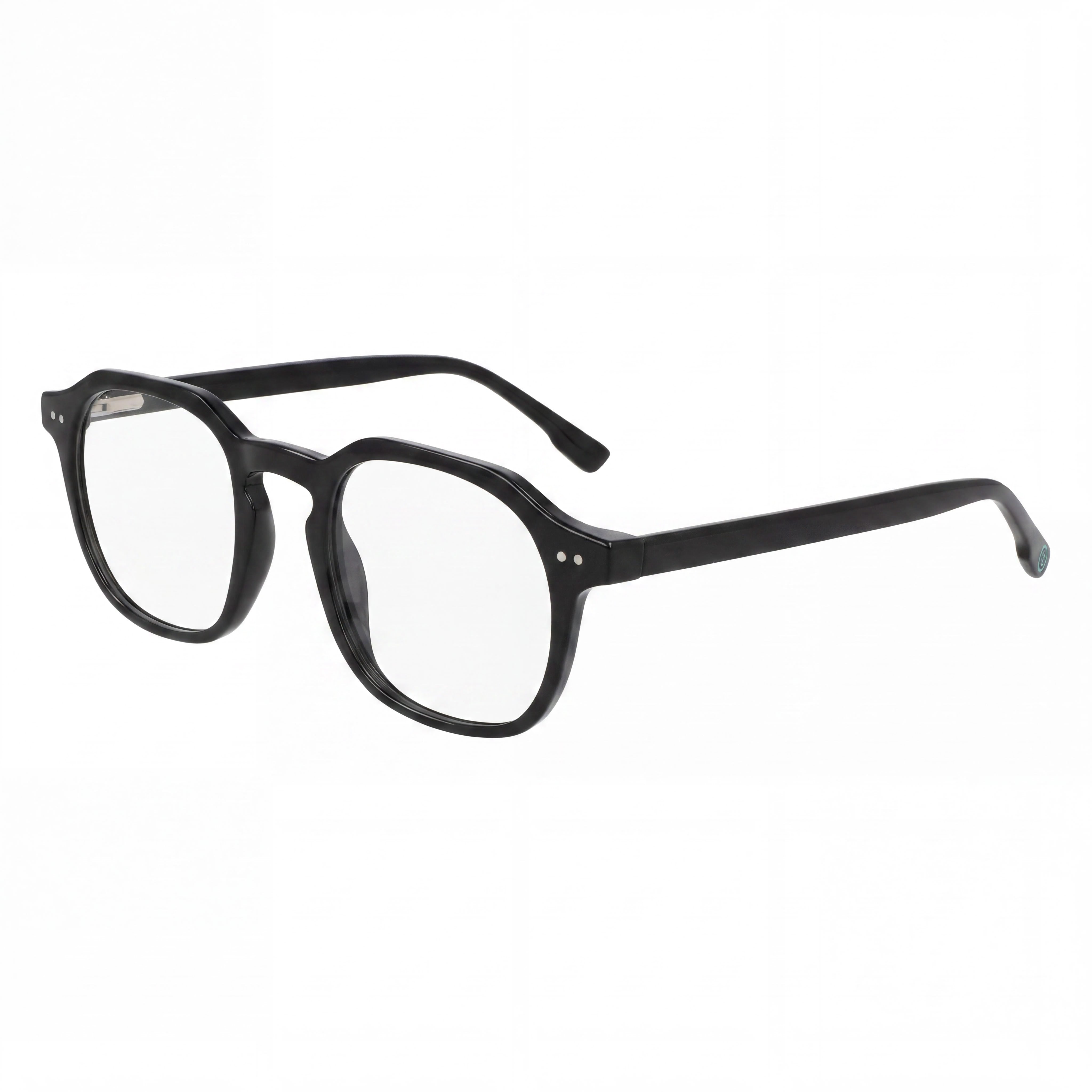McAllister Mc4535 Black Square Eyeglasses for Men, Metal 48mm, Photo 1