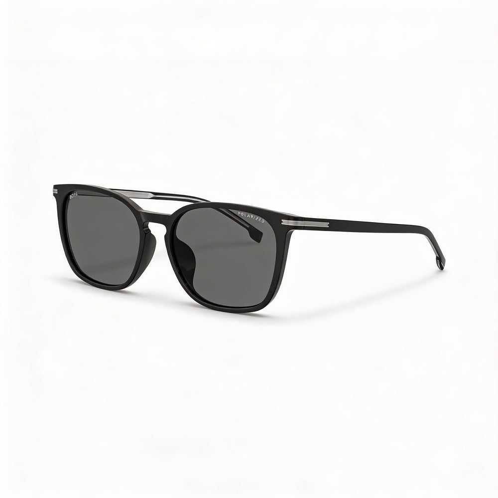 Hugo Boss Boss 1668/F/Sk Men's ECO ACETATE Black Polarized Grey UV Protection 56mm Sunglasses