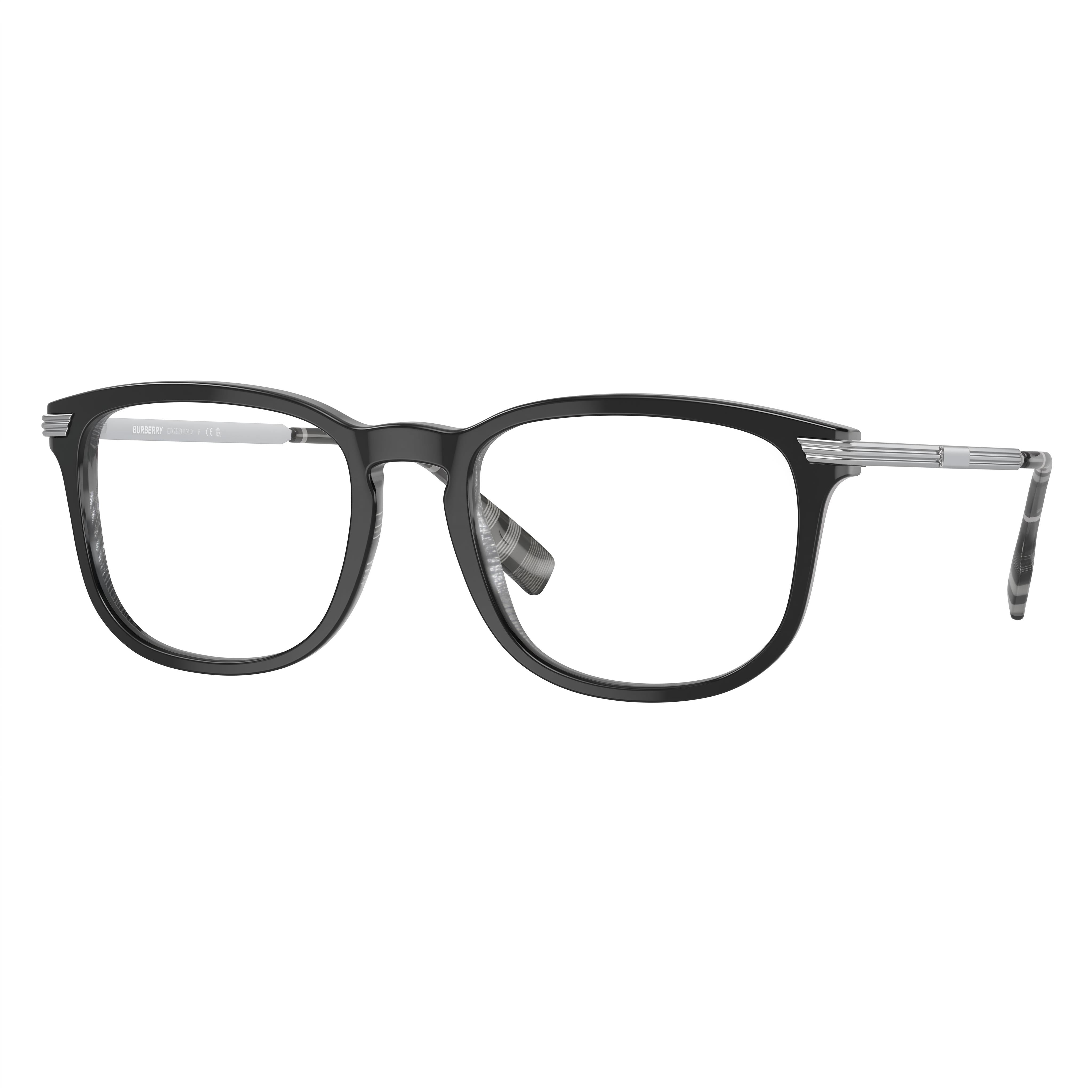 Gafas de plástico Burberry Be 2369 para hombre, color negro sobre gris carbón, 56 mm, Photo 1
