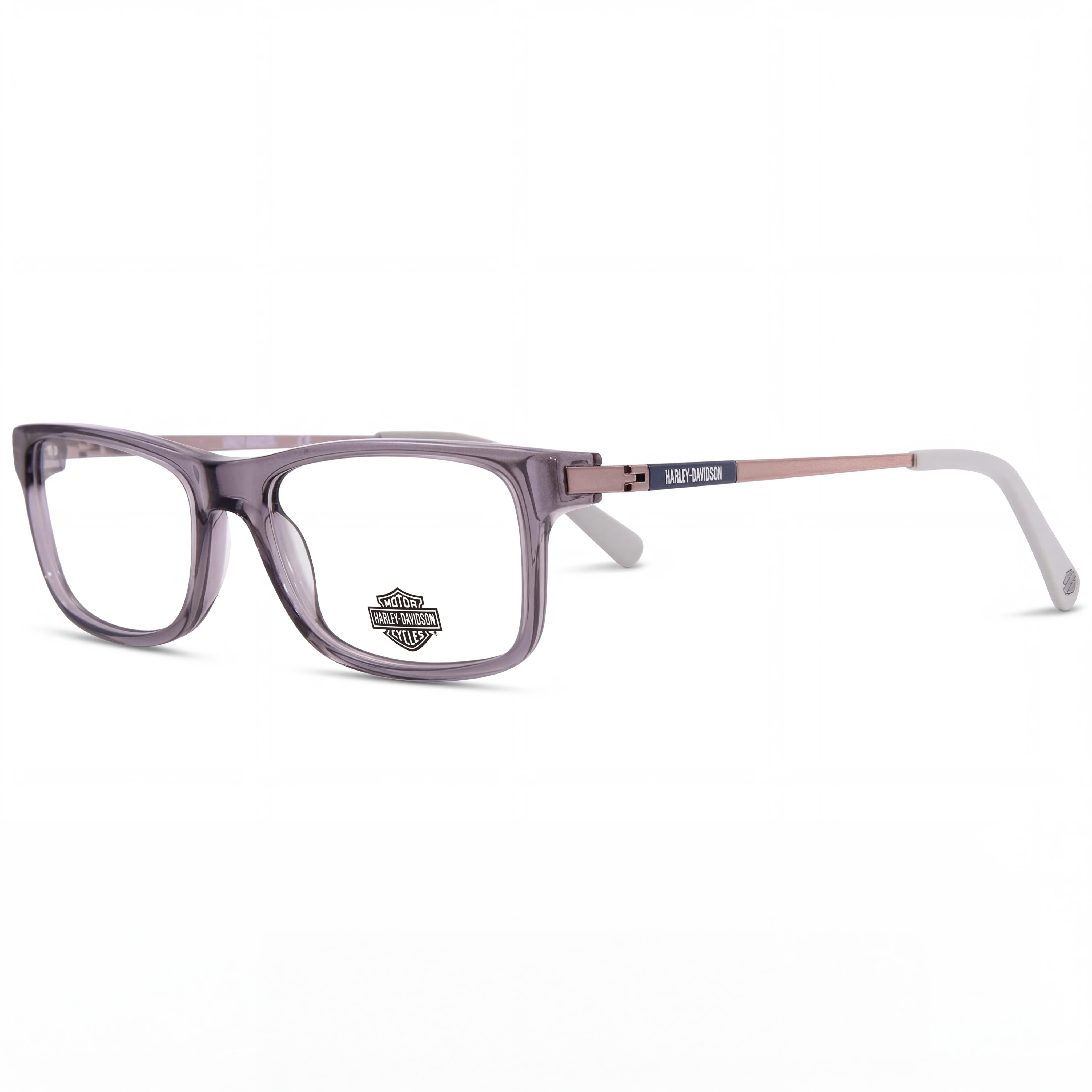 Harley-Davidson Hd0143t Unisex Plastic Eyeglasses with Lenses, Grey Light Bronze Frame, 51-17-140, Photo 1
