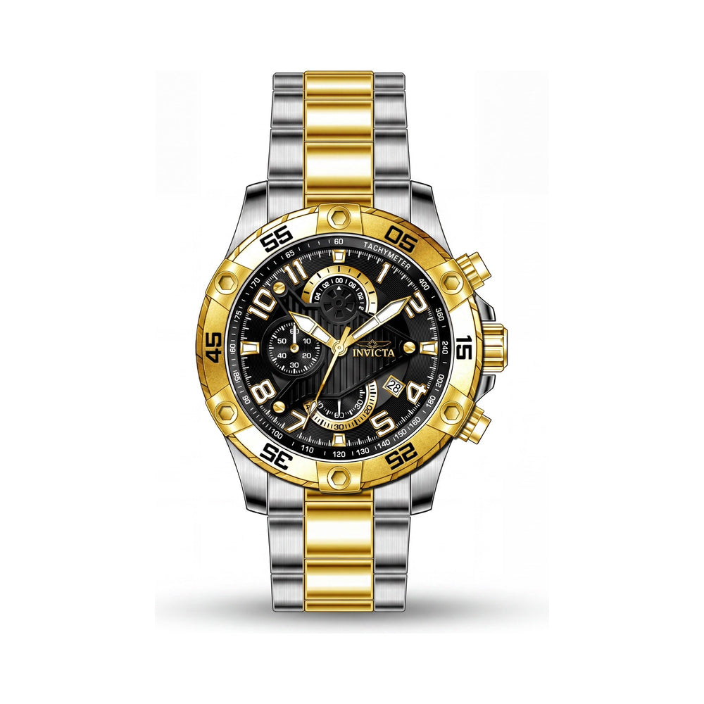 Reloj de pulsera Invicta 26100 Rally Cronógrafo Taquímetro de acero inoxidable dorado para hombre, resistente al agua 100M