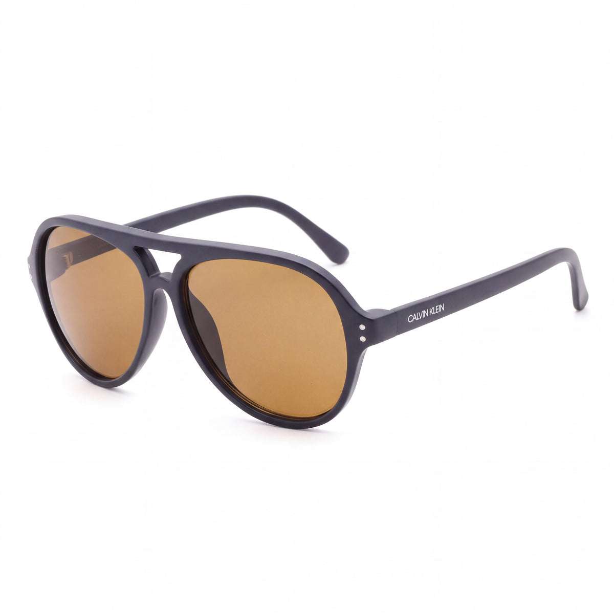 Calvin Klein Men's Ck19532s Plastic Aviator Sunglasses, Matte Navy Grey, 58mm, 100% UV Protection, Photo 1