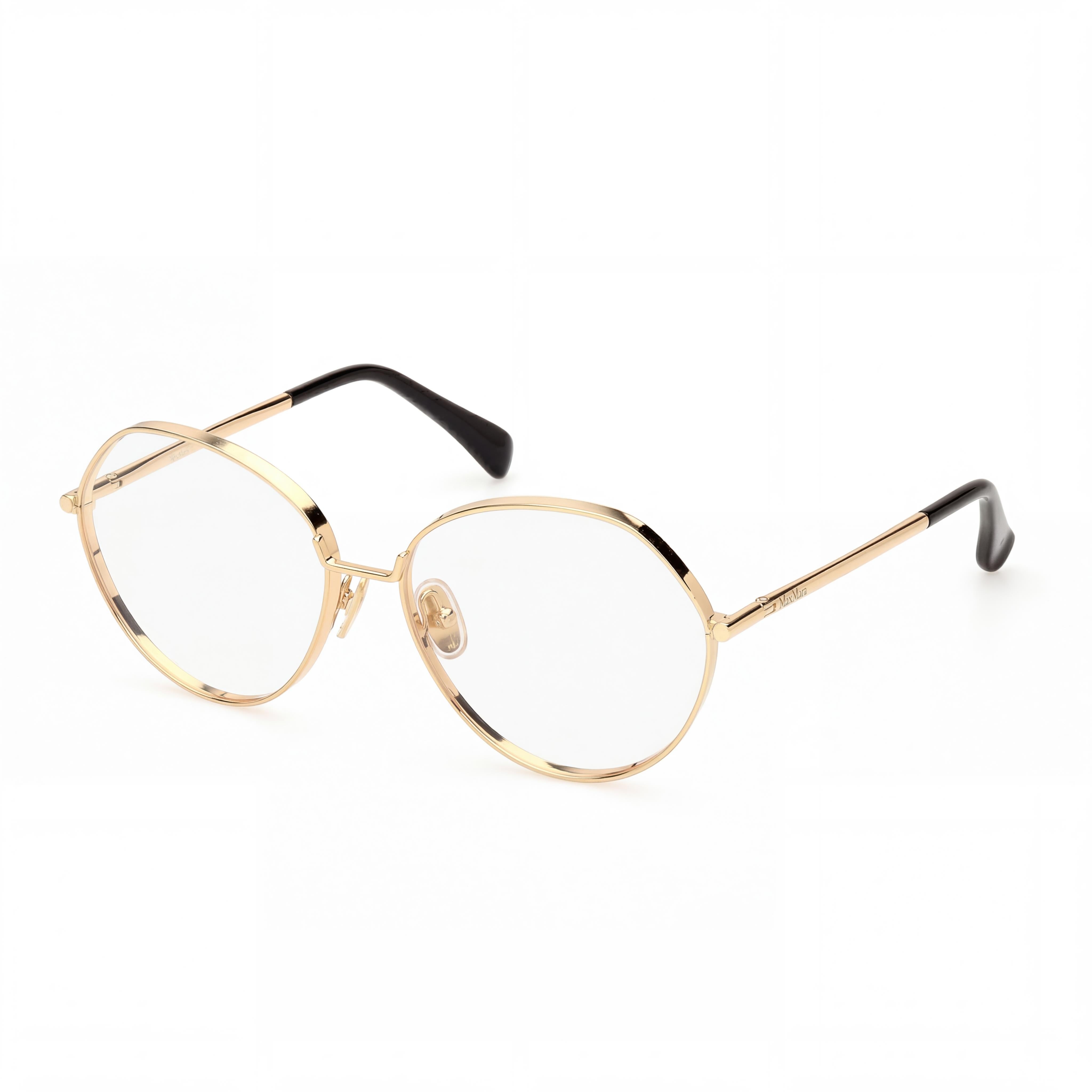 Gafas MaxMara de mujer con montura de metal Deep Gold y lentes multicolor de 56 mm, Photo 1