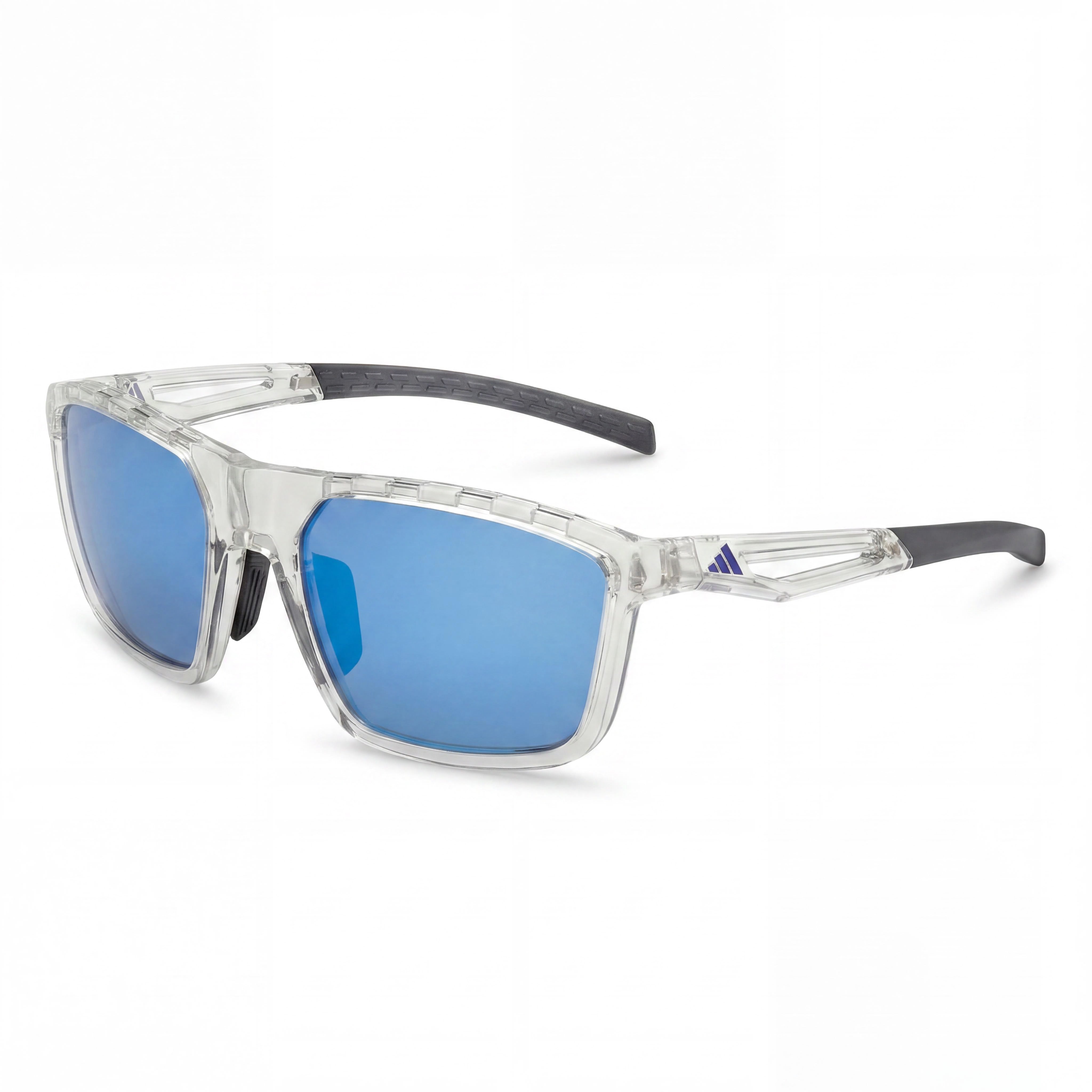 Gafas de sol unisex adidas Casual Crystal Plastic Blue Mirror Polycarbonate UV 400 Non Polarized 57-20-130, Photo 1