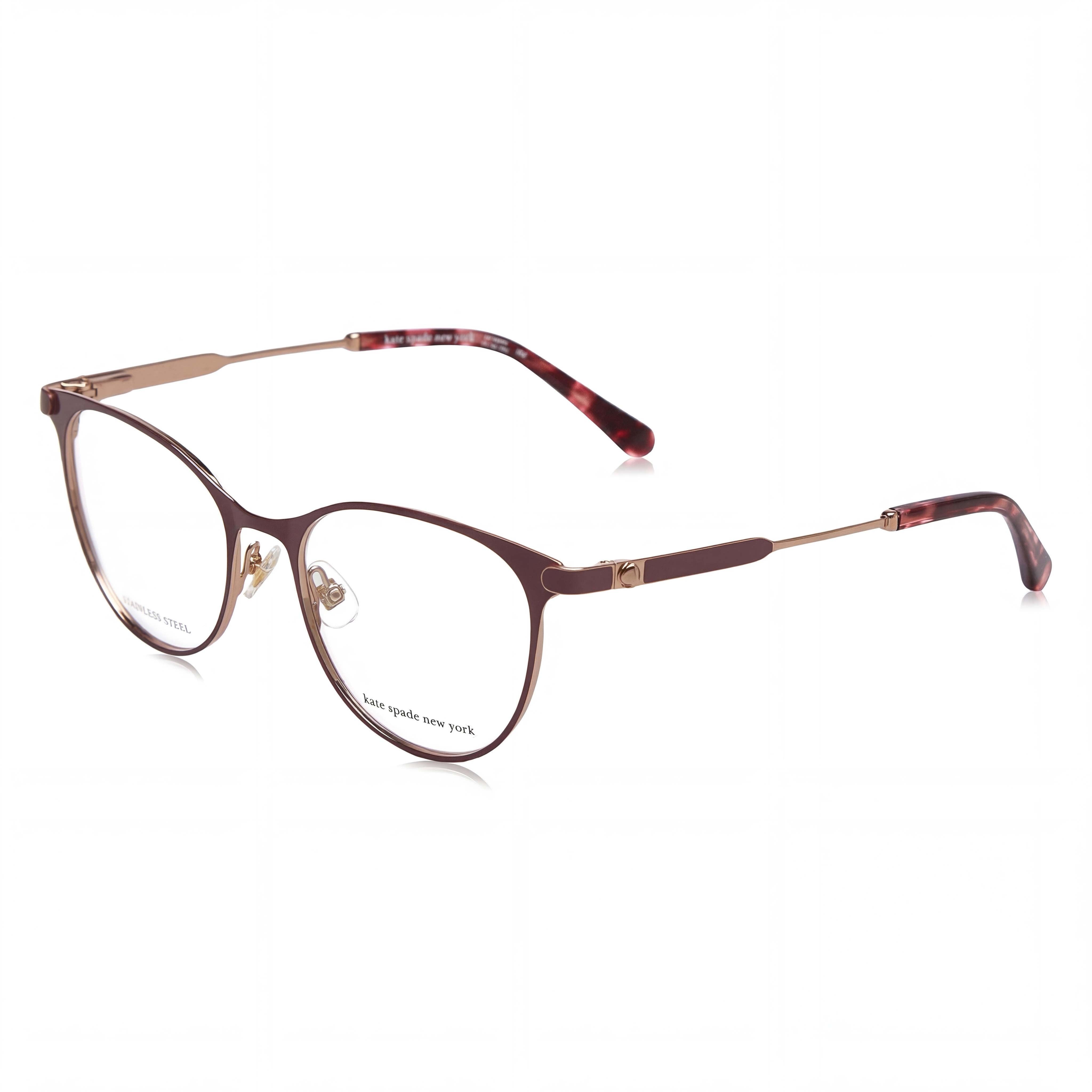 kate spade new york Lida/G Women's ROSE GOLD RED Stainless Steel Frame Polarized Lens Sunglasses 50mm, Photo 1
