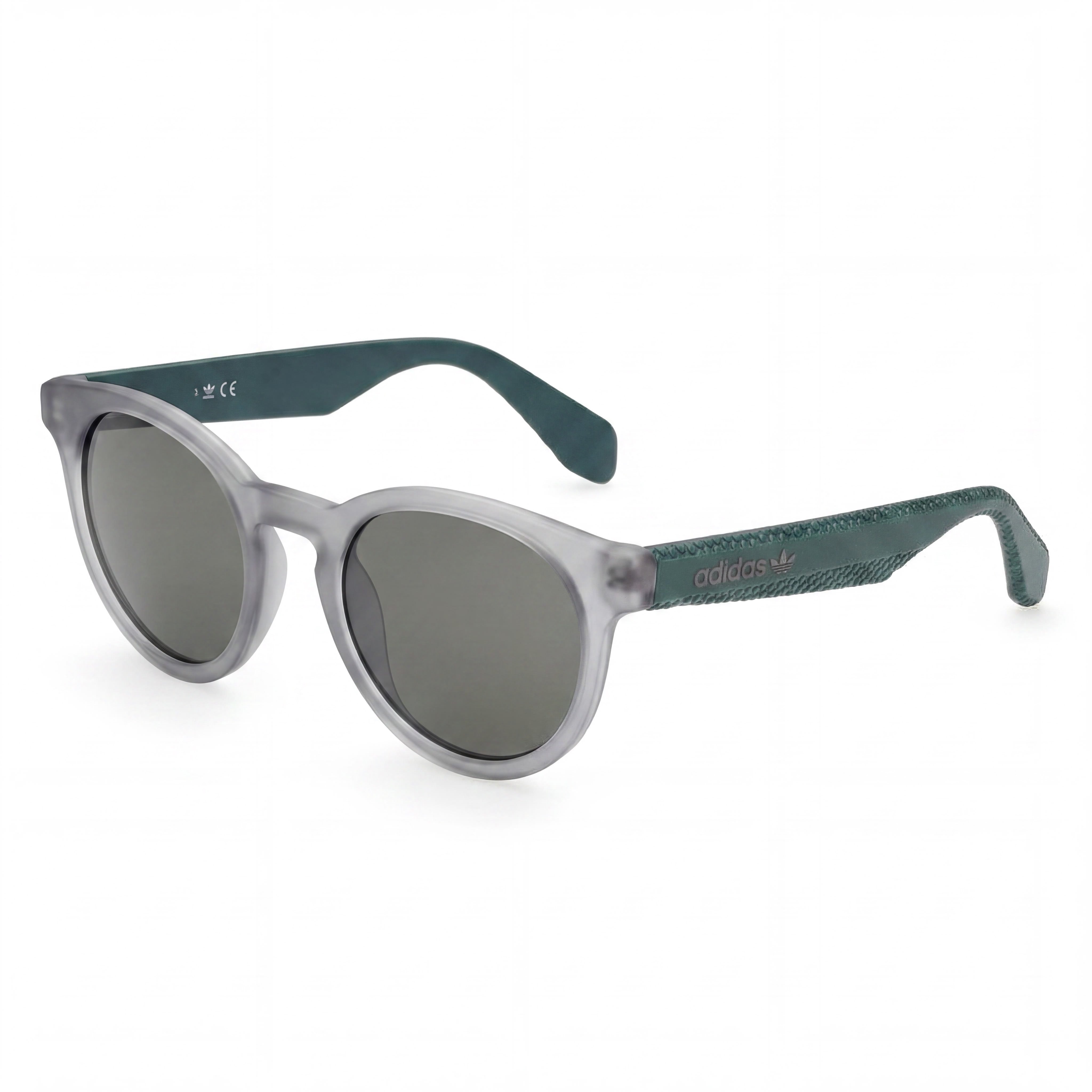 Gafas de sol Adidas Originals Classic Unisexo, montura gris compuesto, espejo verde, protección UV, ancho de lente 52mm, Photo 1