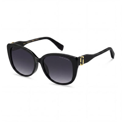 Marc Jacobs MARC 791/F/S Men's Casual Black Acetate Non-Polarized Dark Grey Shaded Sunglasses 57mm