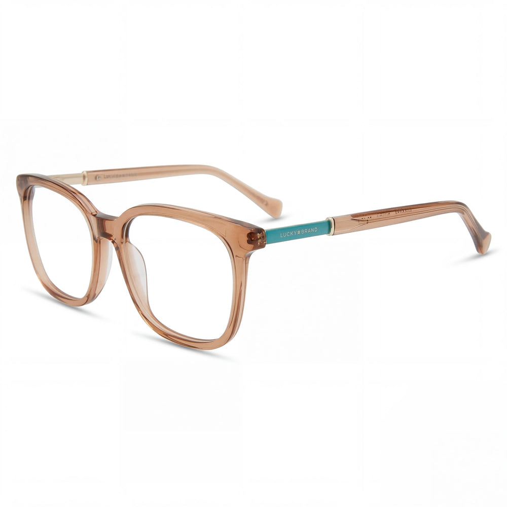 Lucky Brand Vlbd234 Gafas para hombre con montura de plástico en color Blush y lentes de policarbonato transparentes polarizadas de 52 mm