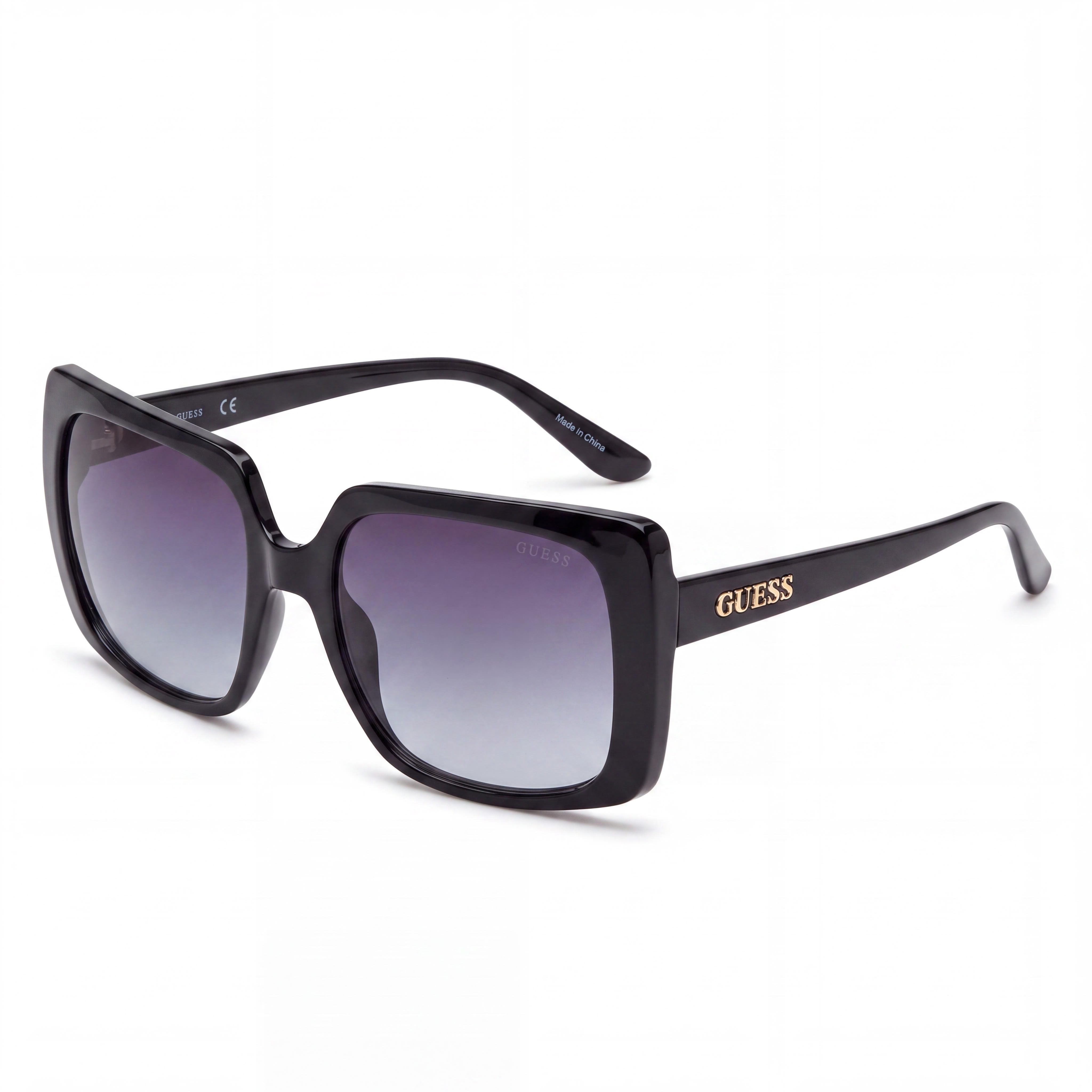 GUESS Modern Unisex Multi-coloured Transparent Polycarbonate Lens UV Protection Sunglasses 55mm, Photo 1