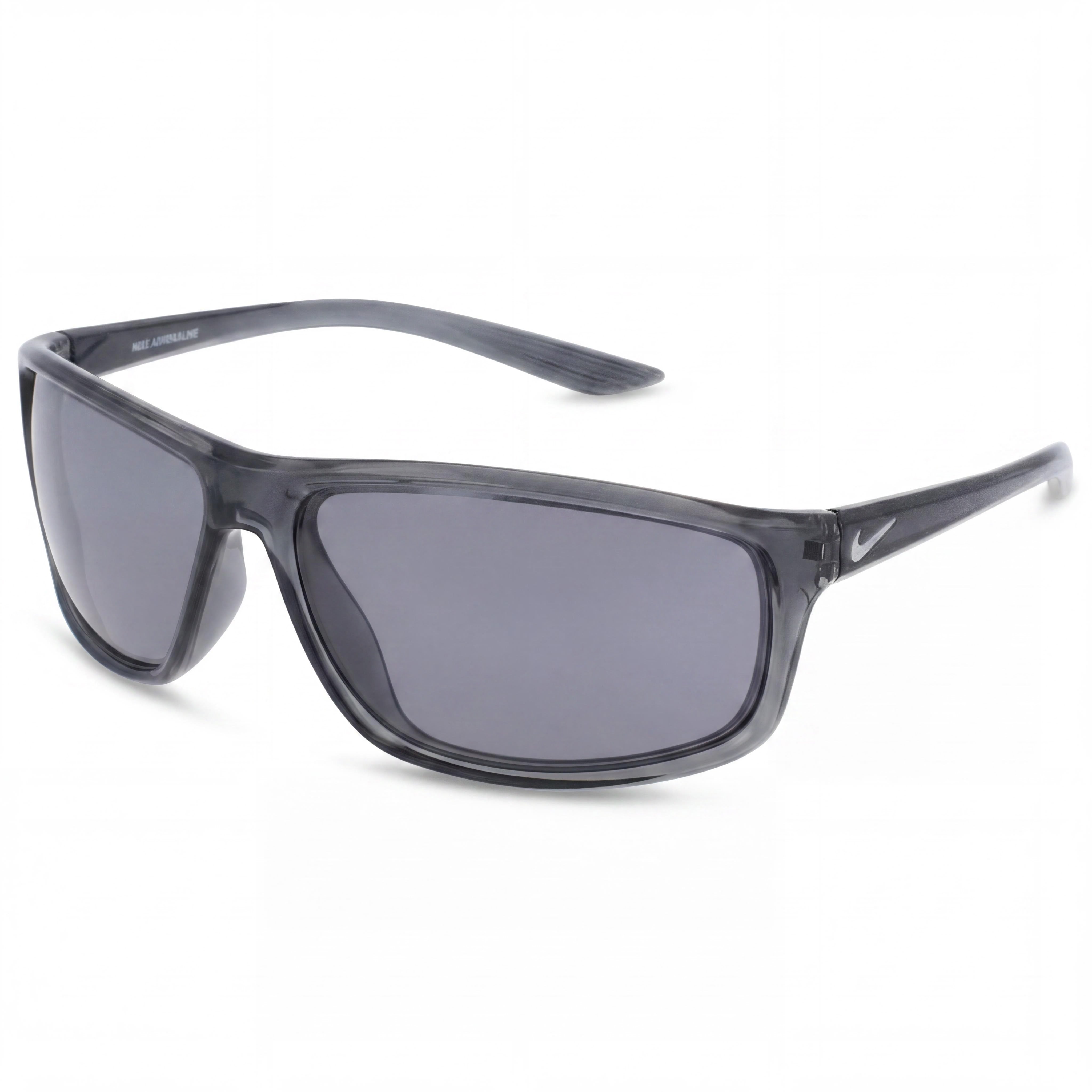 Nike Adrenaline Unisex UV Protection Dark Grey Acetates Frame, Silver Flash Mirror Lenses, 60mm, Photo 1