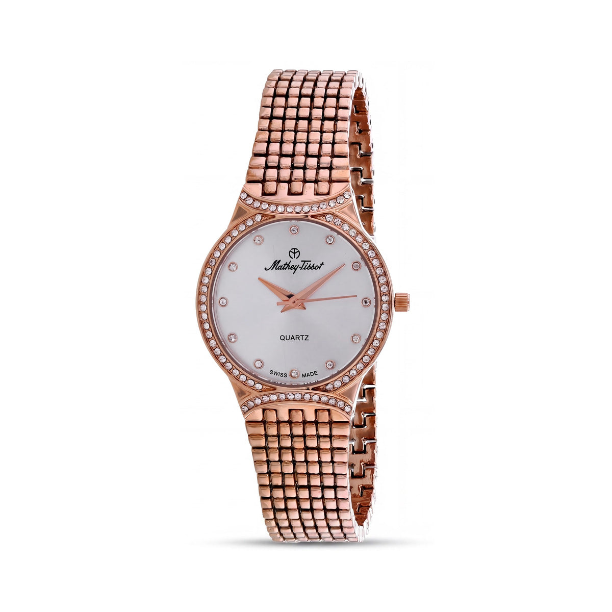 Mathey-Tissot Quartz Movement Women's Silver Sapphire Water Resistant Watch, Photo 1
