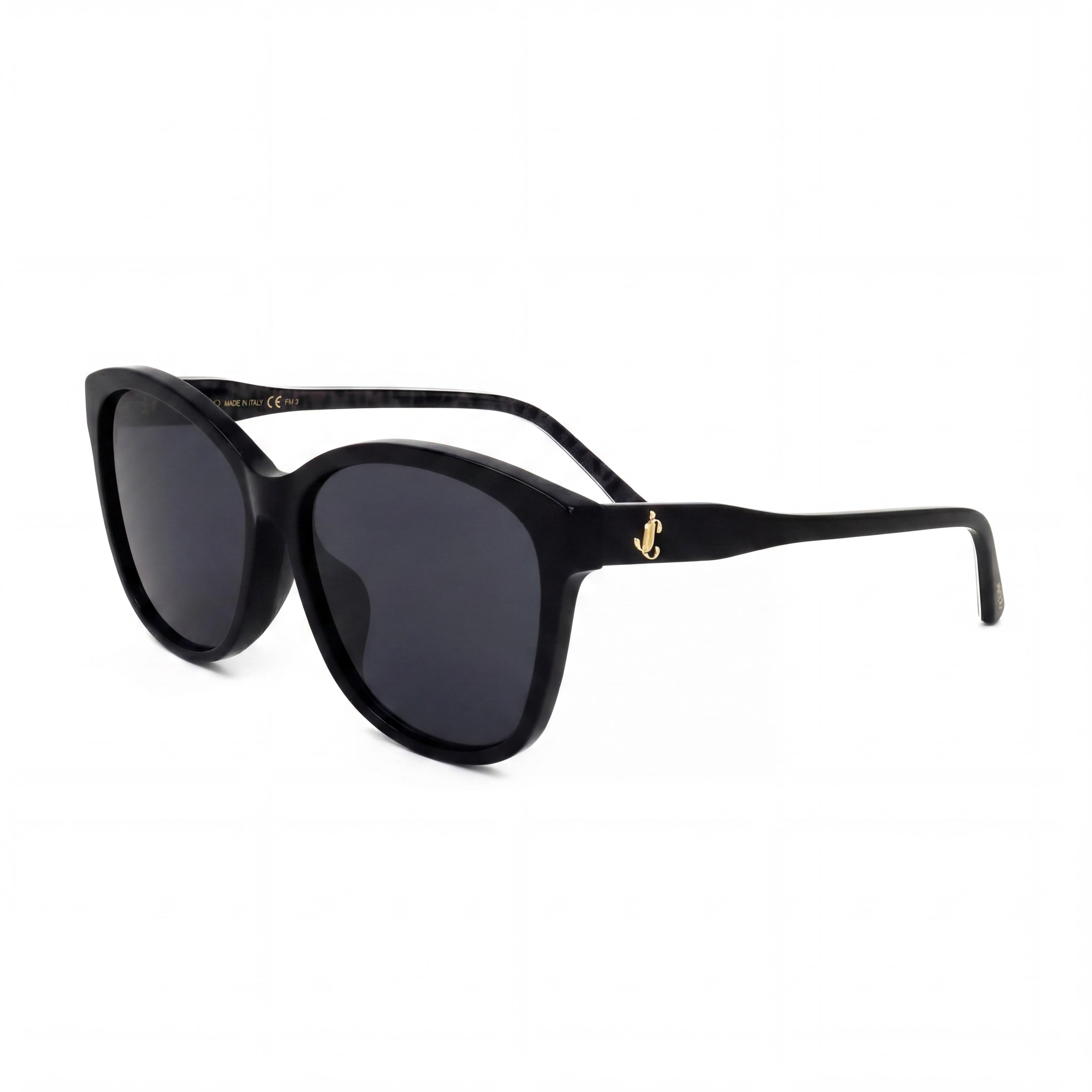 JIMMY CHOO LIDIE/F/SK Cat Eye Women's Black Plastic Frame Grey Lens UV Protected Sunglasses 59mm, Photo 1
