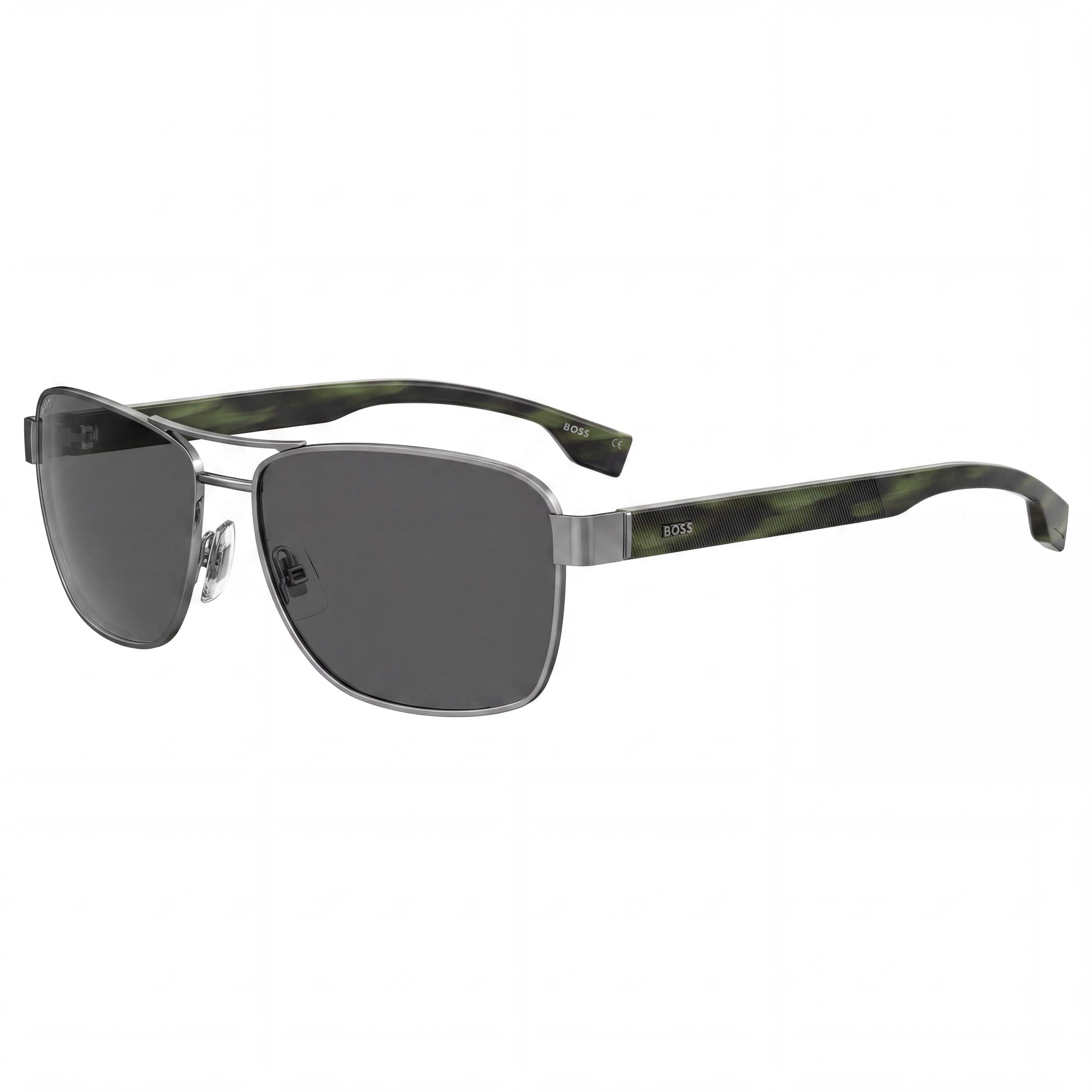 Hugo Boss BOSS 1240/S Classic Men's Alloy Steel Dark Ruthenium UV Protection Sunglasses 60mm, Photo 1