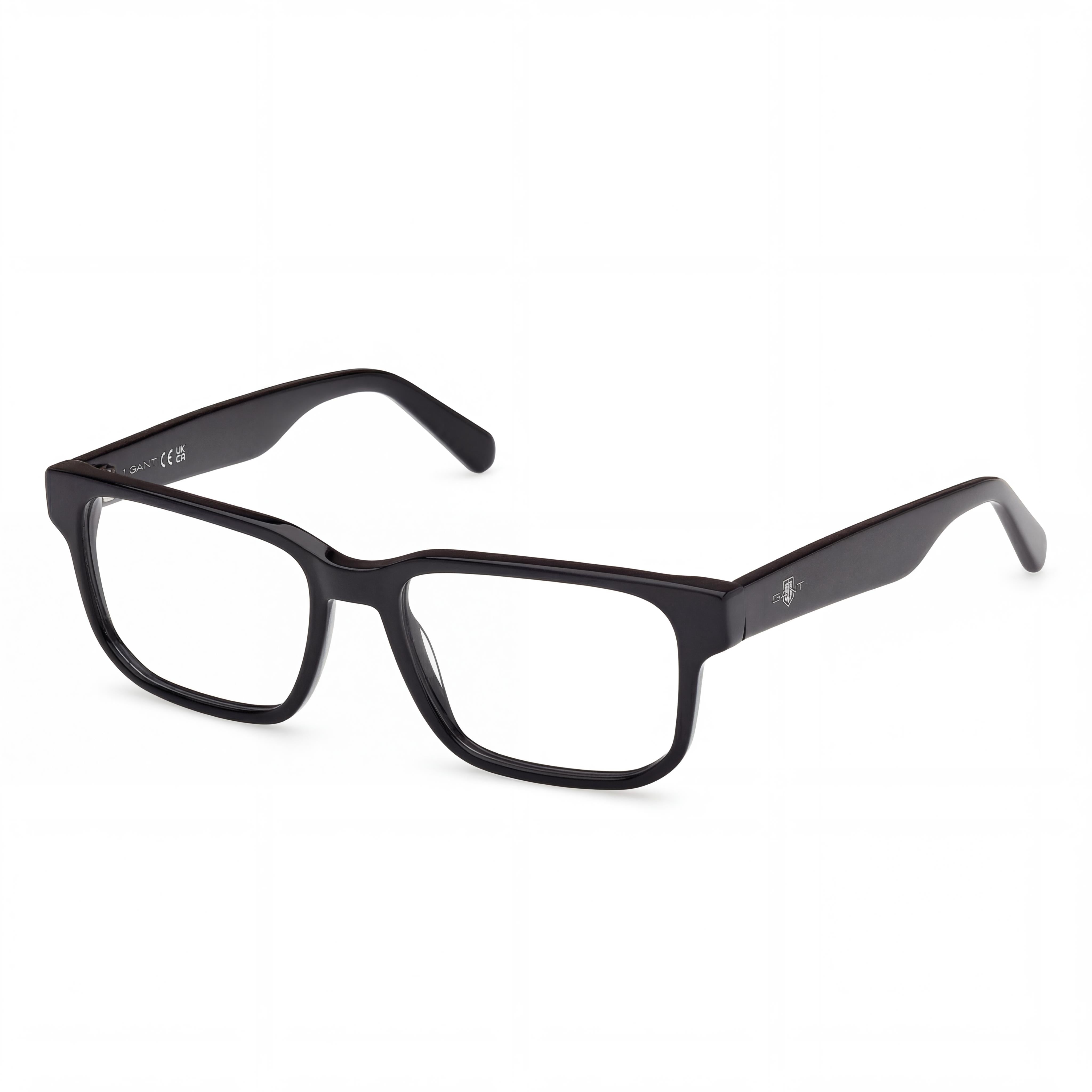 GANT Gafas Clásicas Unisex para Hombre y Mujer, Montura Negra Brillante, Lentes de Policarbonato 53-17-145, Photo 1