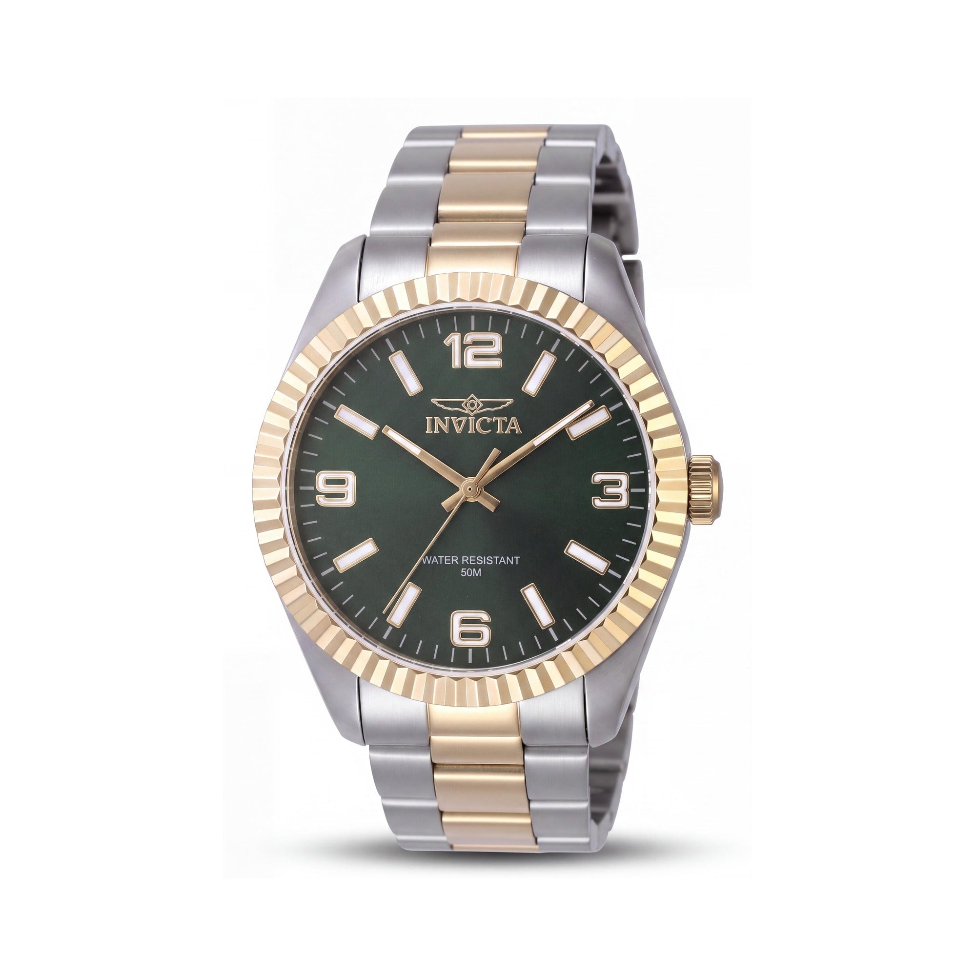 Invicta Specialty 47455 Unisex Green Dial Silver Stainless Steel Quartz Bracelet Watch 43mm, Photo 1