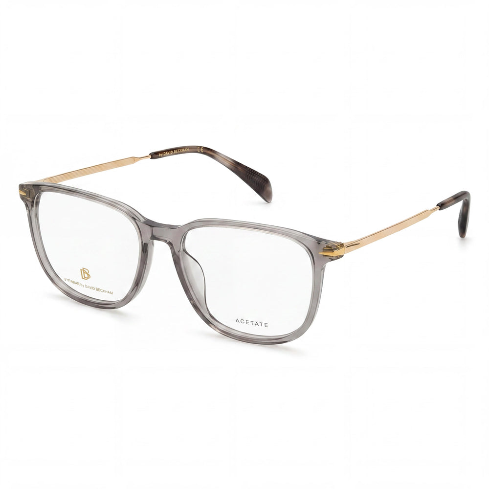 Gafas de sol David Beckham Db 7074/F para hombre, montura de plástico gris dorado, lentes no polarizadas de 55 mm