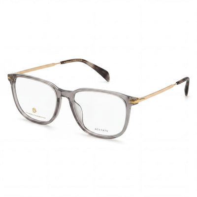 Gafas de sol David Beckham Db 7074/F para hombre, montura de plástico gris dorado, lentes no polarizadas de 55 mm