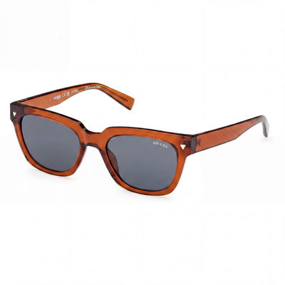 Guess GU8265 Women's Orange Injected Blue Lens UV Protective Non-Polarized Sunglasses 53mm