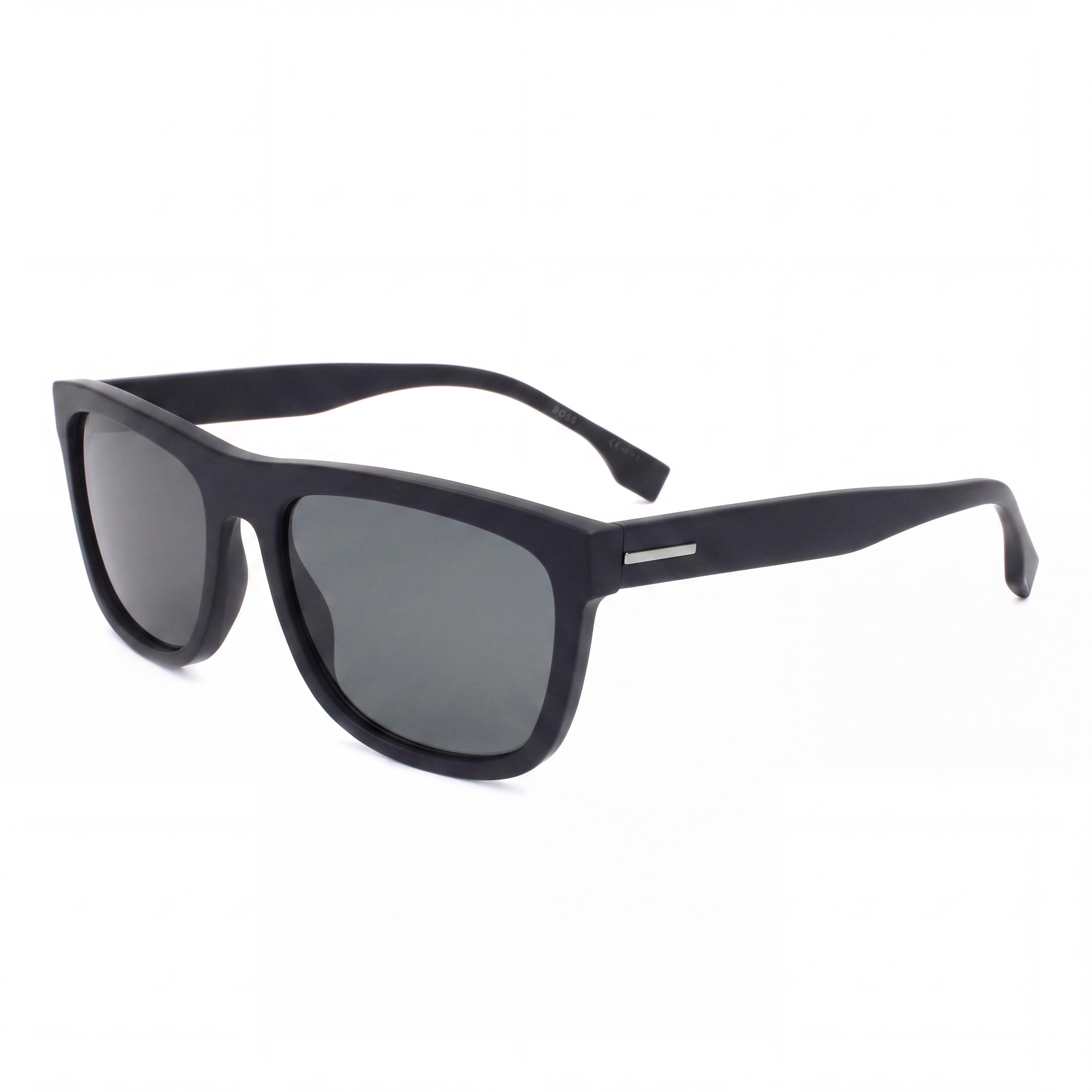 Hugo Boss Casual Unisex Black Matte Plastic Frame UV Protection Sunglasses 58mm, Photo 1